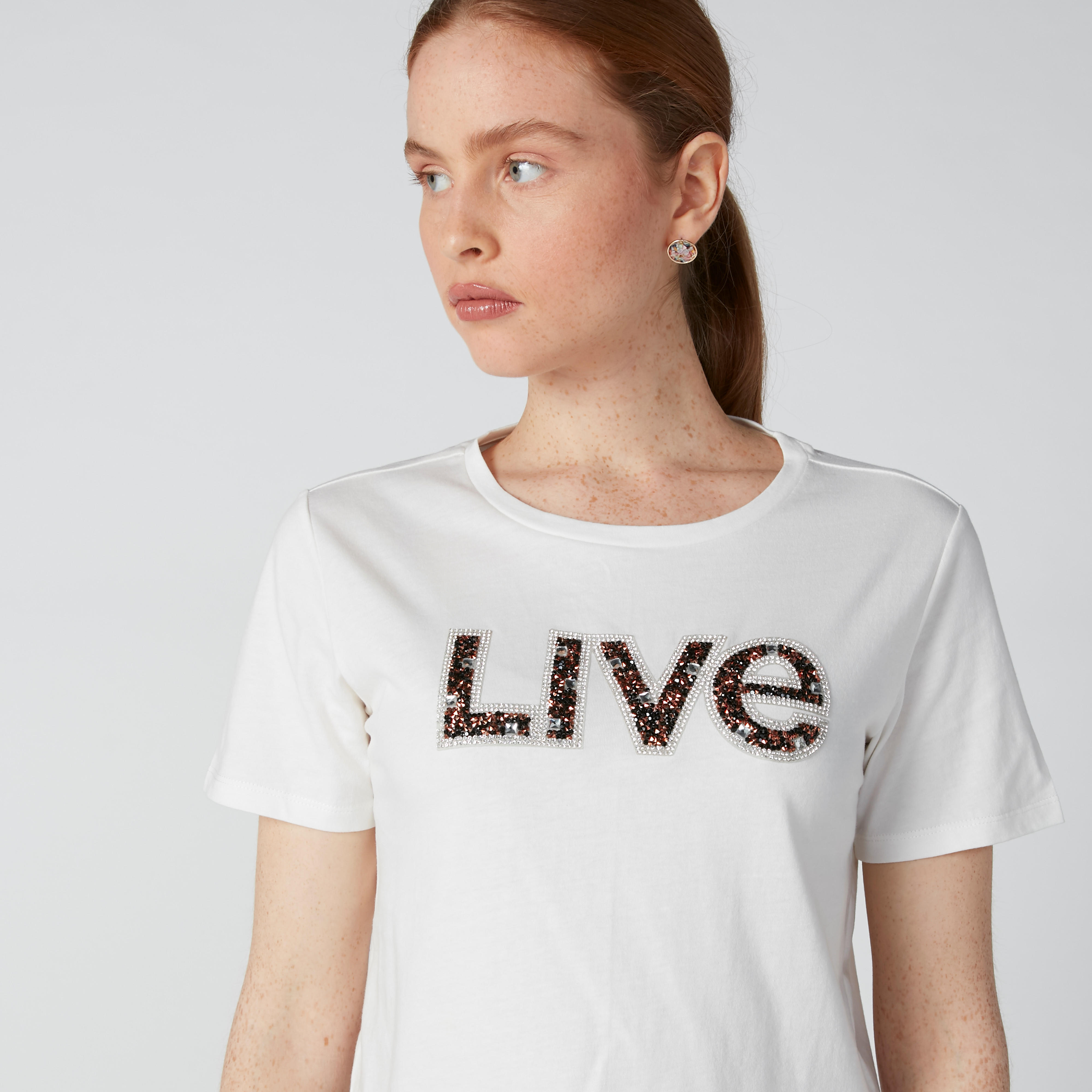 Embellished Top with Round Neck-women-clothing-tshirts-image-4