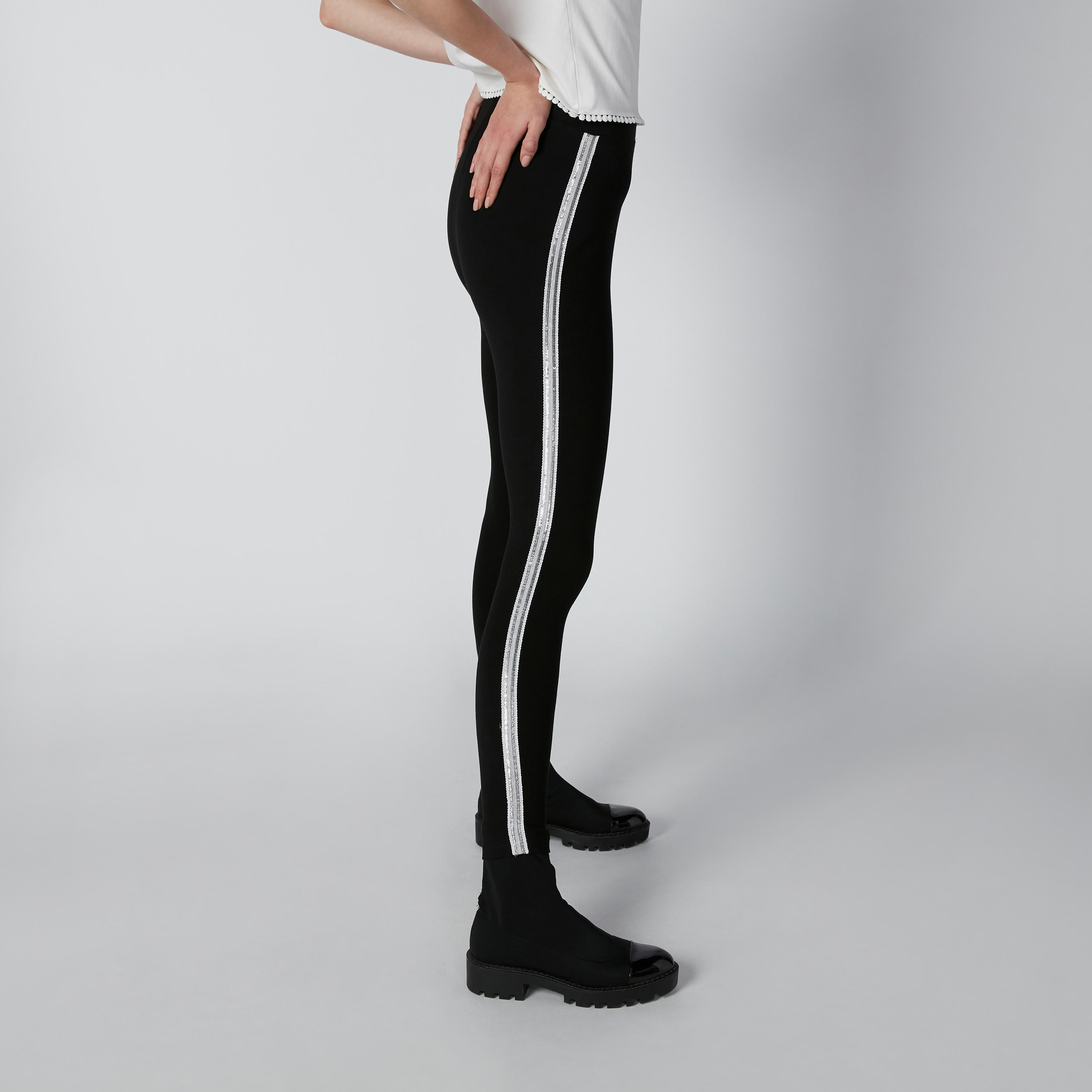 بنطال ليقنز بقصّة سليم وخصر مرتفع وشريطة ترتر-women-clothing-bottoms-leggings-image-3
