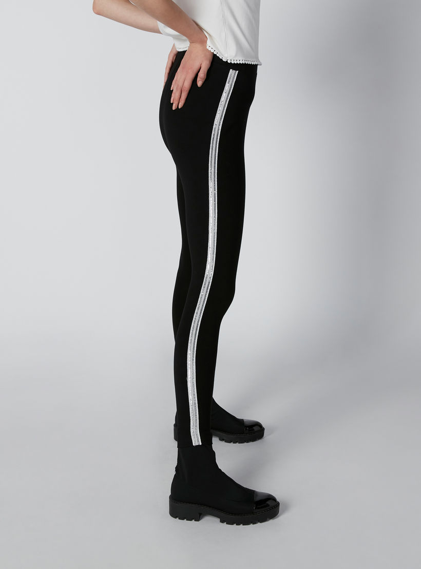 بنطال ليقنز بقصّة سليم وخصر مرتفع وشريطة ترتر-women-clothing-bottoms-leggings-image-3