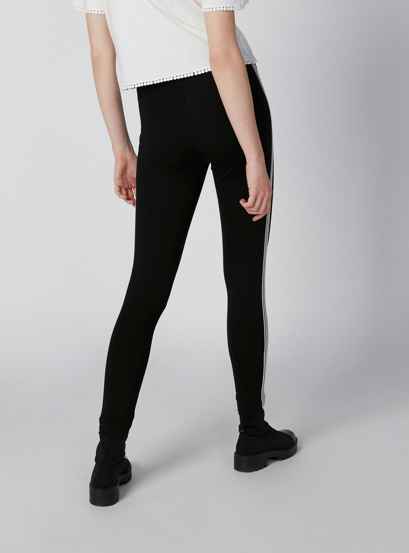 بنطال ليقنز بقصّة سليم وخصر مرتفع وشريطة ترتر-women-clothing-bottoms-leggings-image-4