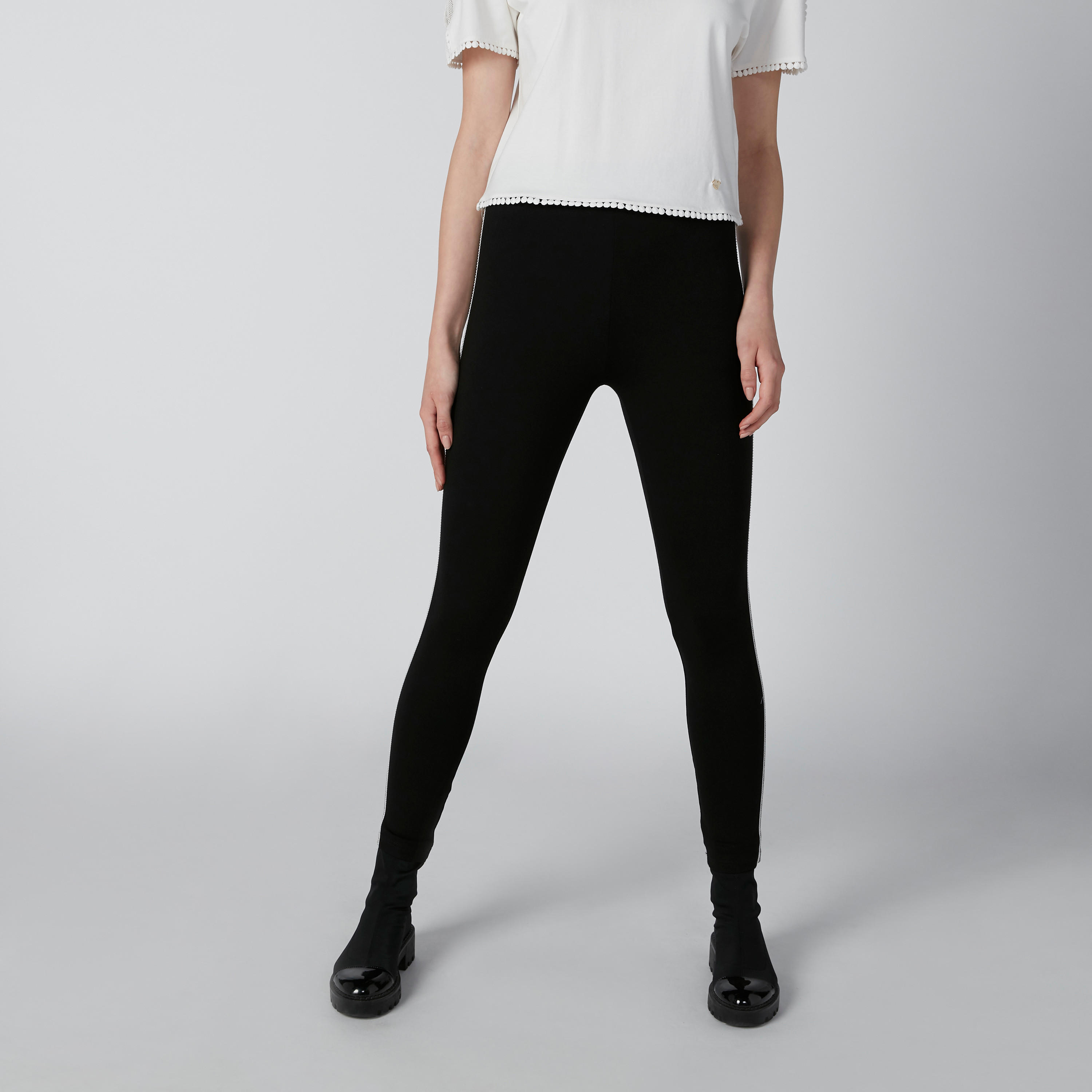 بنطال ليقنز بقصّة سليم وخصر مرتفع وشريطة ترتر-women-clothing-bottoms-leggings-image-2