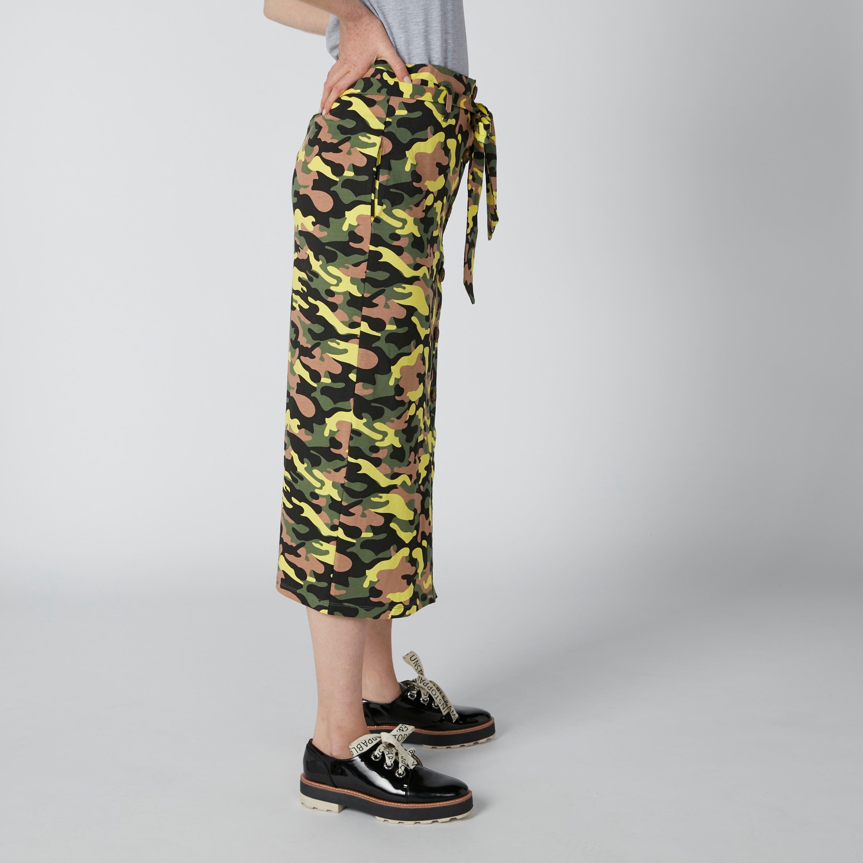 تنورة إيه لاين بأربطة وطبعات-women-clothing-bottoms-skirts-image-2