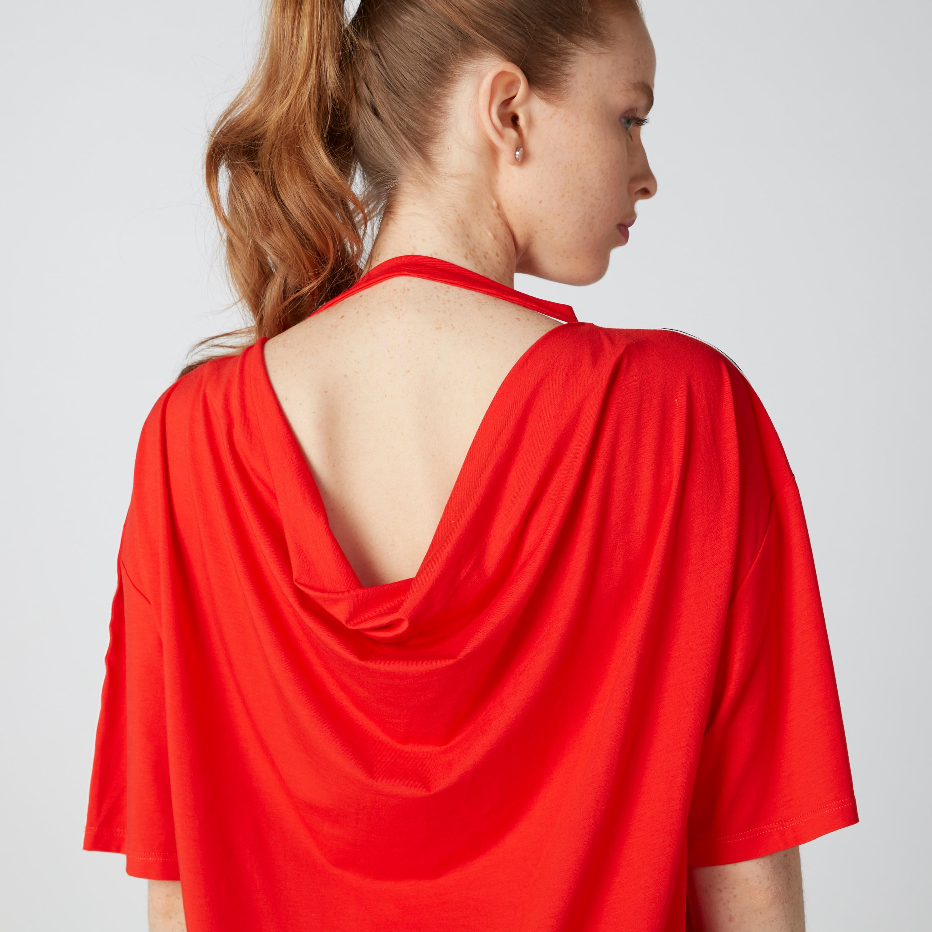 فستان تيشيرت قصير بأكمام قصيرة وشريطة وطبعات-women-clothing-dresses-image-5