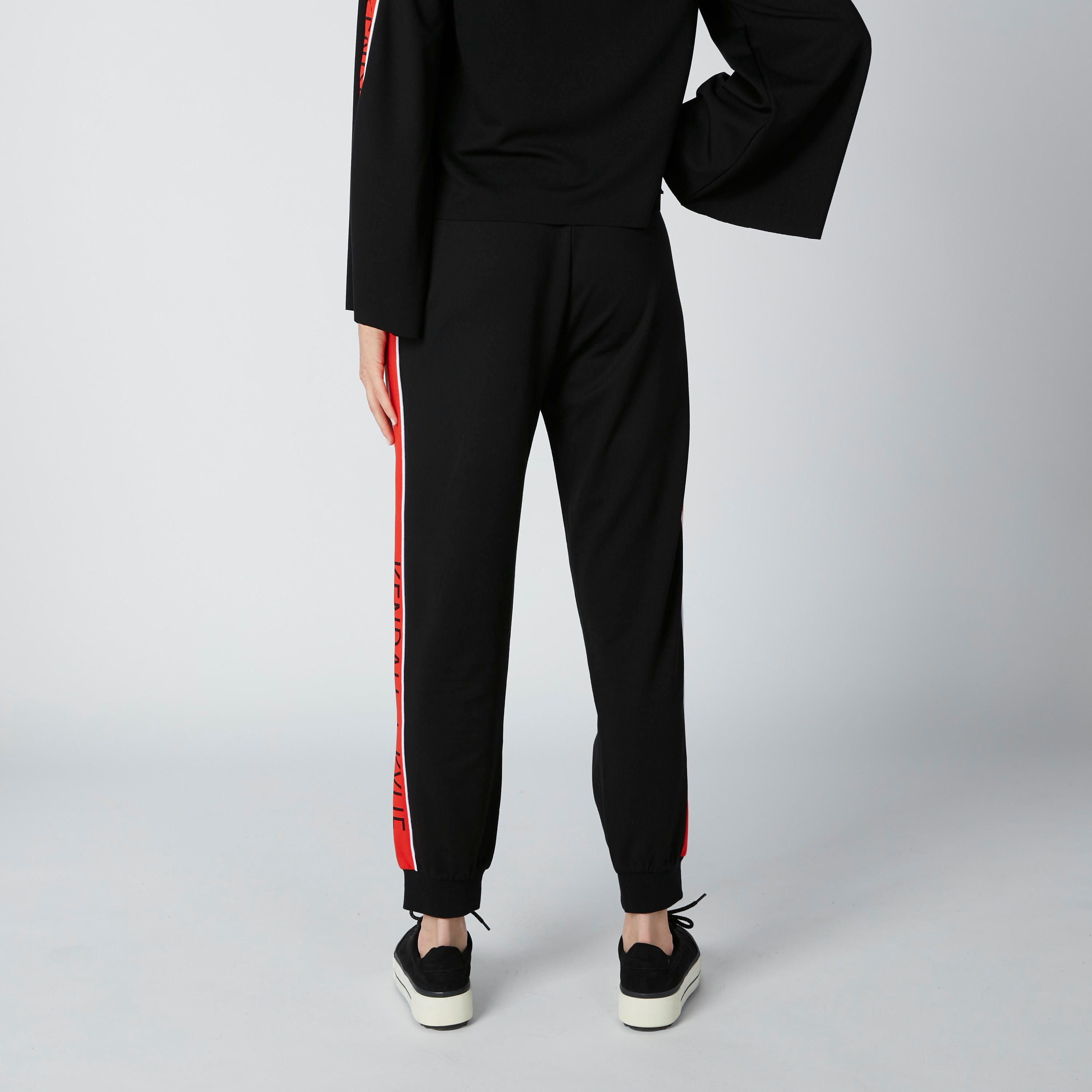 بنطال رياضي برباط وشريطة ودرزات-women-clothing-bottoms-joggers-image-2