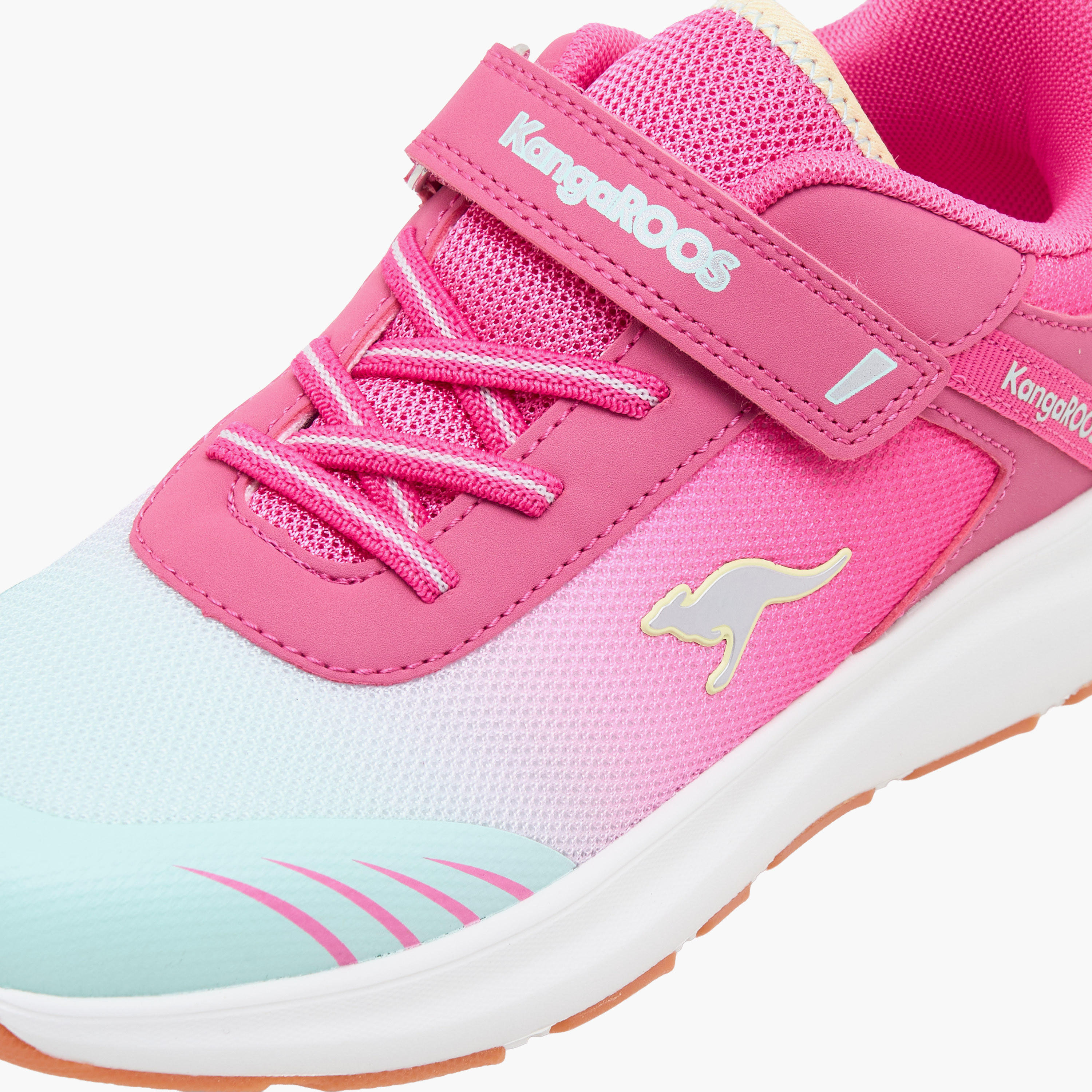 KangaROOS Girls Hook & Loop Sports Shoes-girls-shoes-sports-image-4