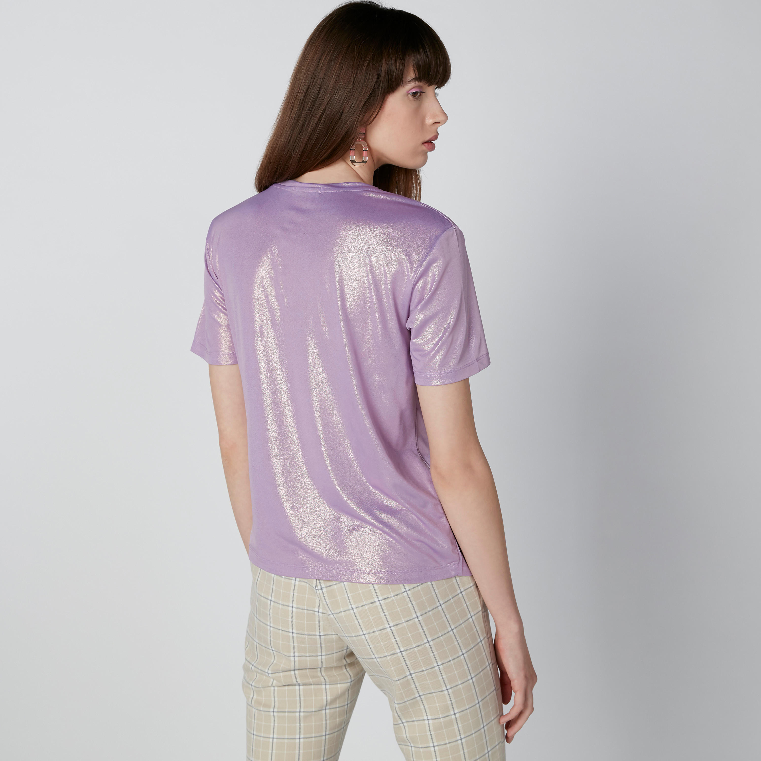 تيشيرت بياقة ضيقة وأكمام قصيرة-women-clothing-tshirts-image-3