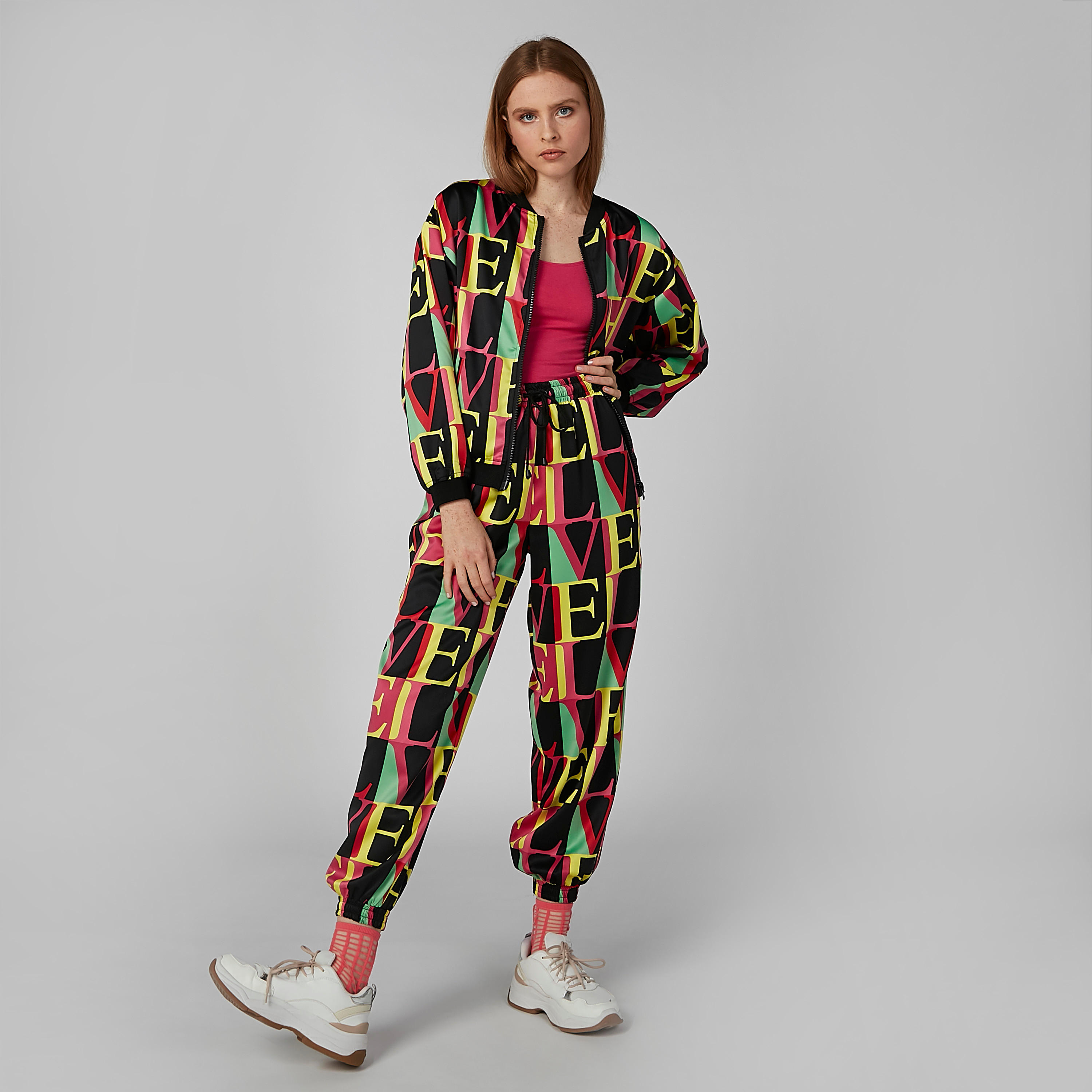 Printed Jacket with Long Sleeves and Zip Closure-women-winterwear-coatsandjackets-jackets-image-2
