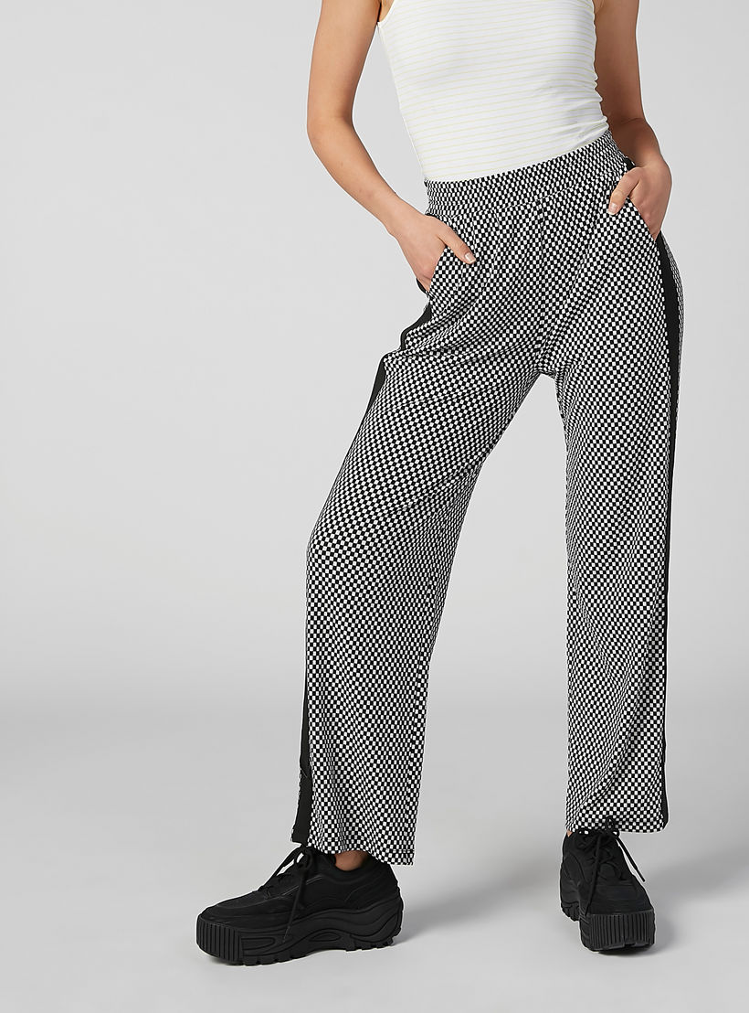 بنطال كاروهات طويل بجيوب وشريطة-women-clothing-bottoms-trousers-image-1