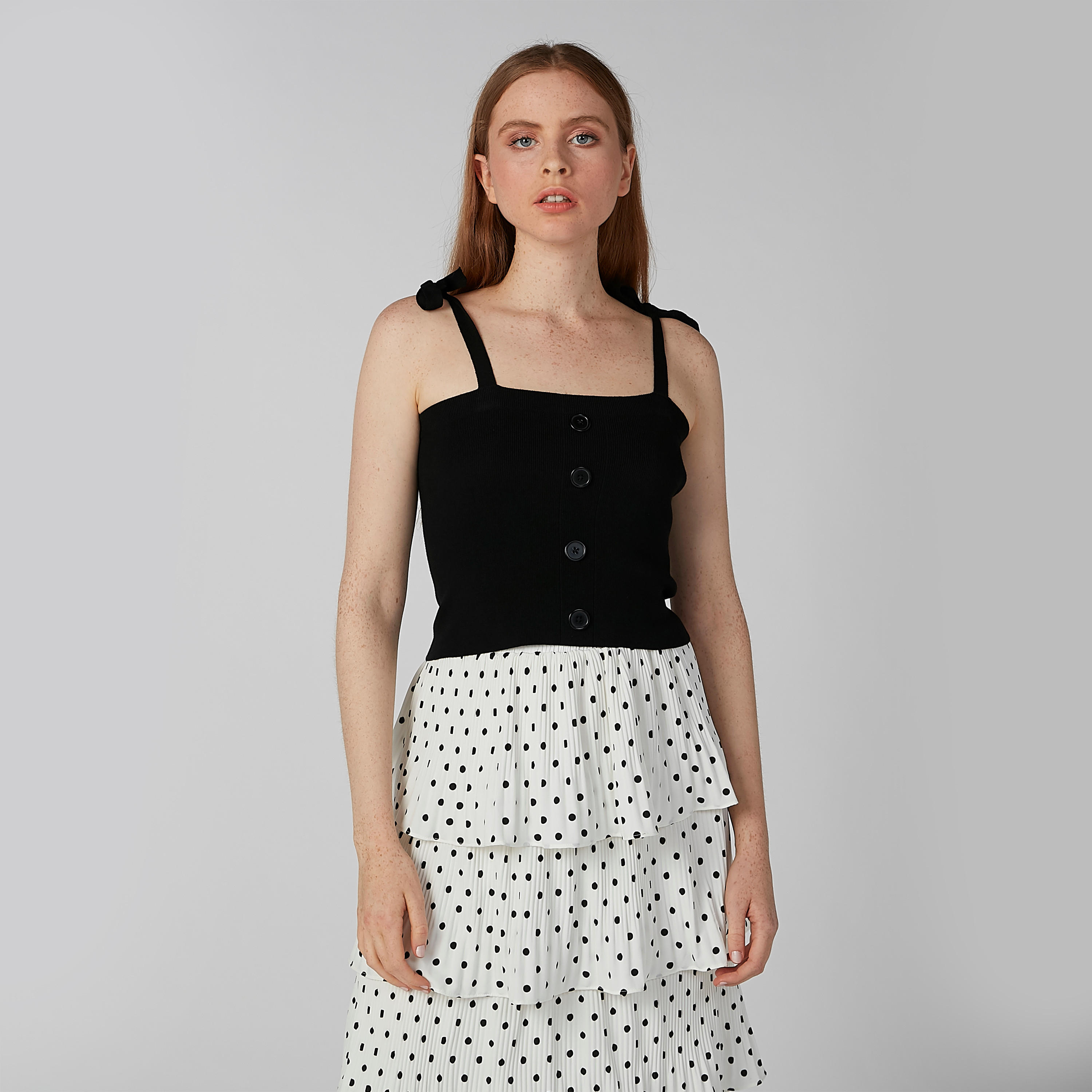 بلوزة كامي مضلّعة بحمّالات رباط وأزرار-women-clothing-shirtsandblouses-blouses-image-4