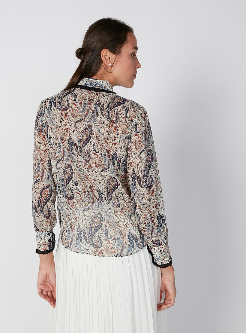 قميص بأكمام طويلة وأزرار غير مرئية وطبعات بيزلي-women-clothing-shirtsandblouses-shirts-image-2