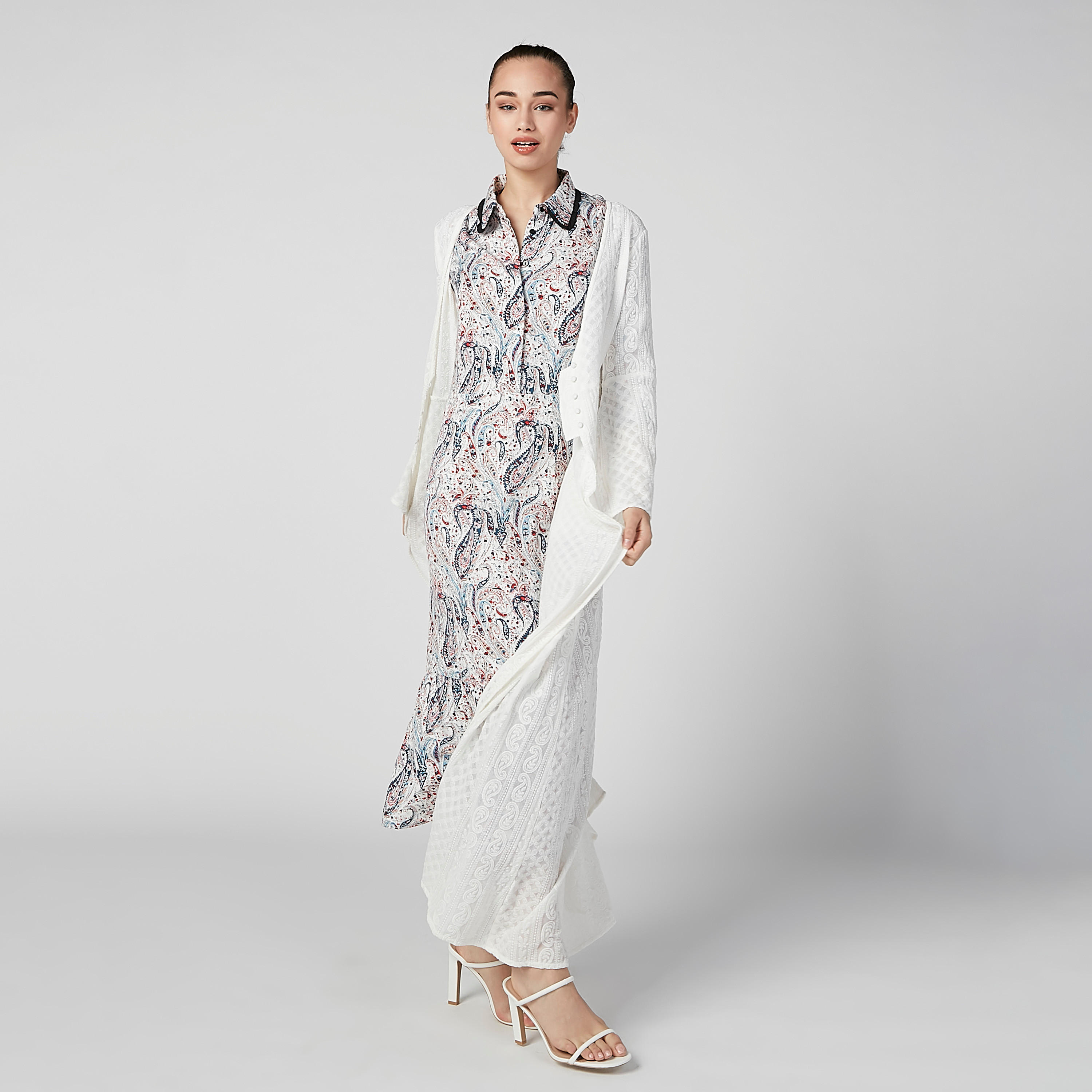 فستان إيه لاين متوسط الطول بأكمام طويلة وطبعات-women-clothing-dresses-image-6