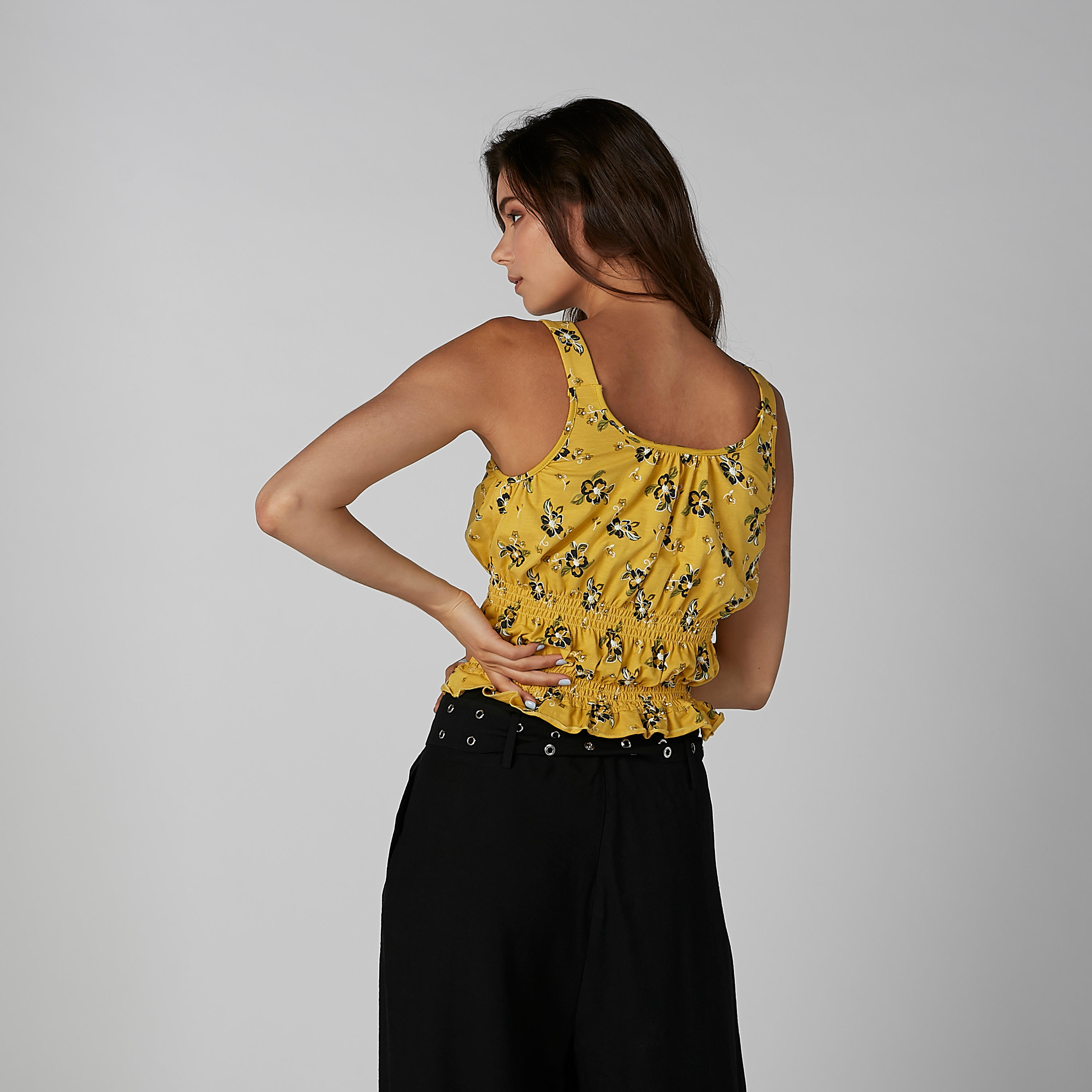 بلوزة دون أكمام بياقة عميقة وتطريز وطبعات أزهار-women-clothing-shirtsandblouses-blouses-image-3
