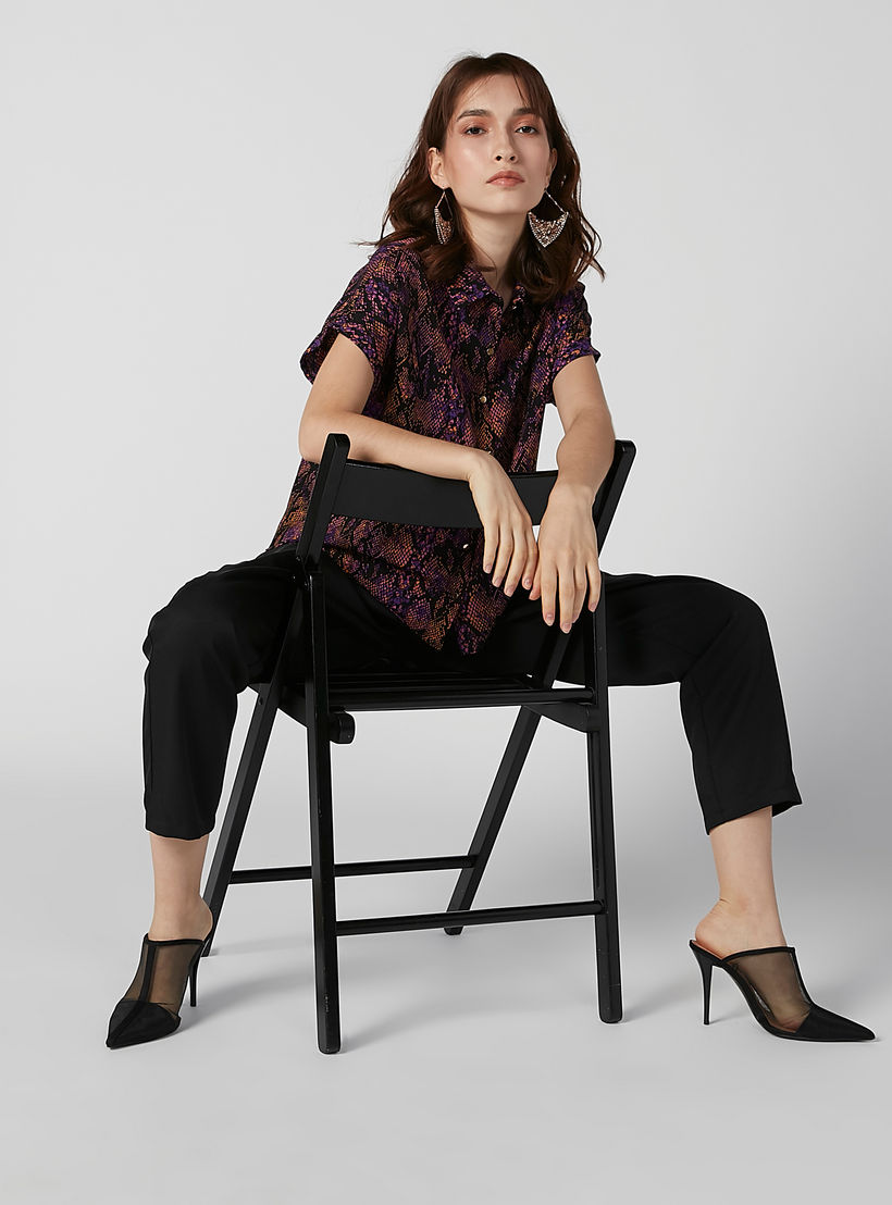 Printed Shirt with Short Sleeves and Complete Placket-women-clothing-shirtsandblouses-shirts-image-3