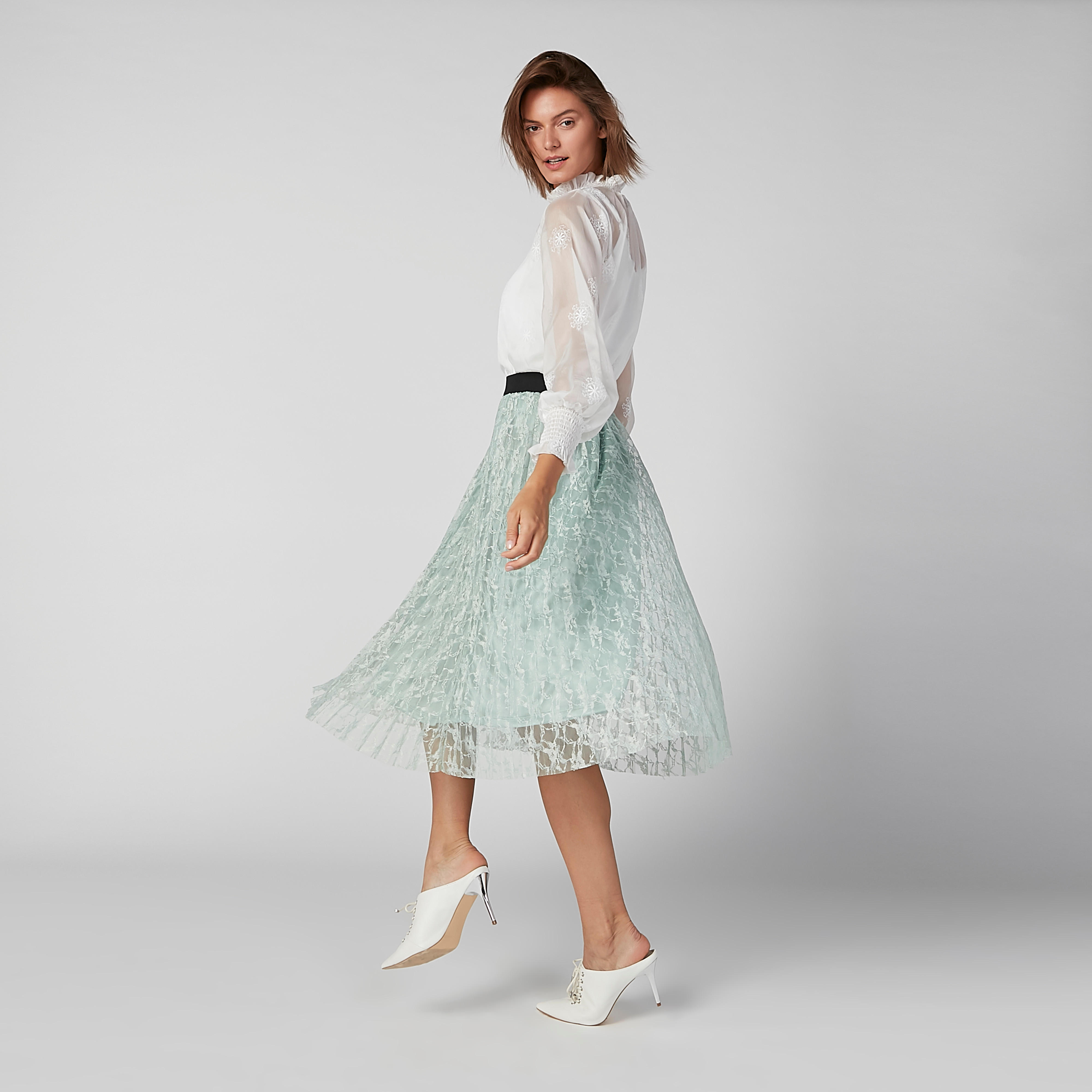 Embroidered Sheer Top with High Neck and Bishop Sleeves-women-clothing-shirtsandblouses-blouses-image-5