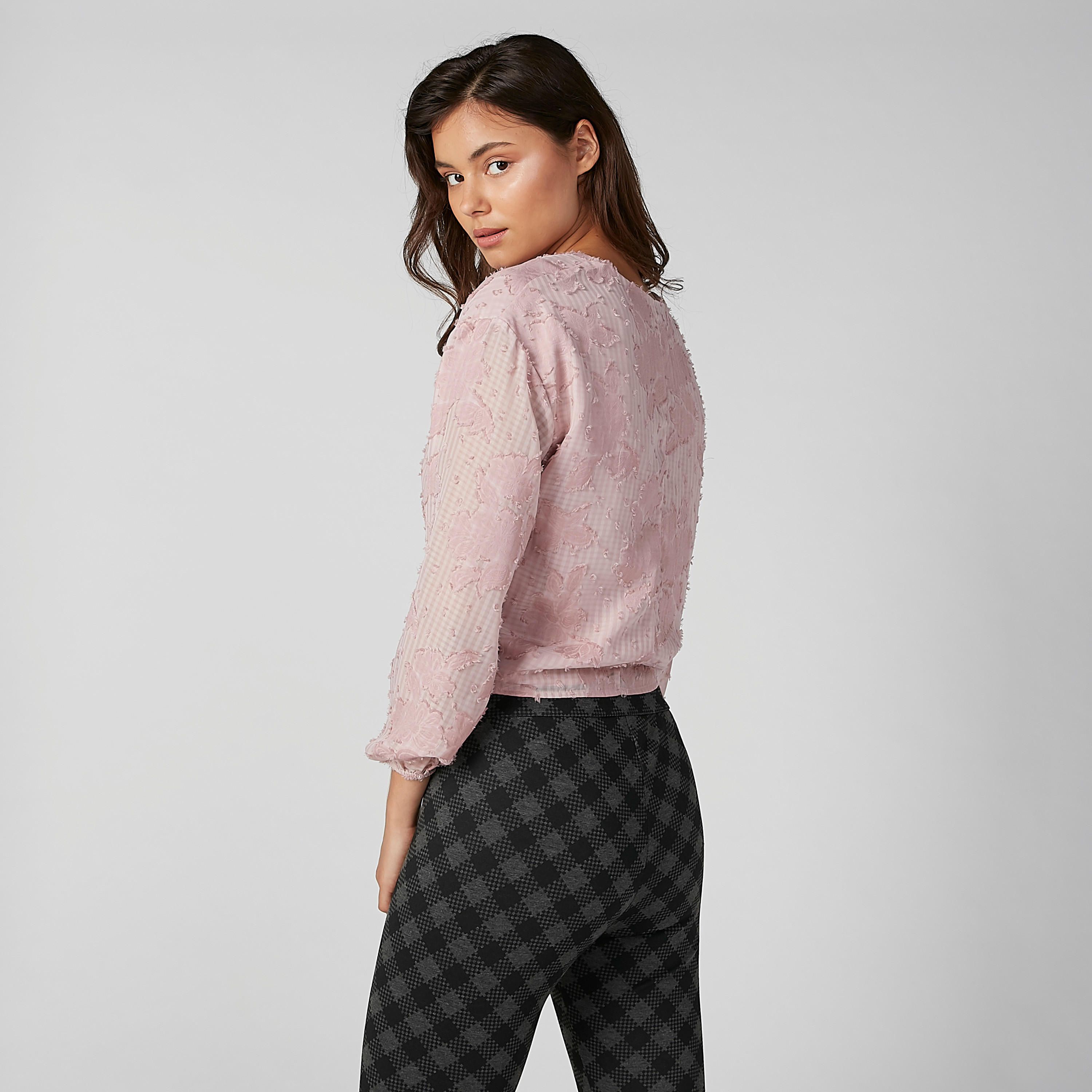 بلوزة قصيرة بارزة الملمس-women-clothing-shirtsandblouses-blouses-image-3