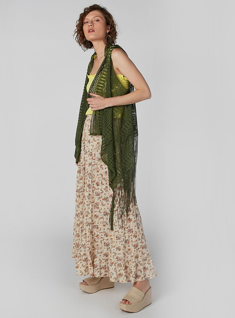 Patterned Longline Sleeveless Shrug with Tassels-women-winterwear-cardigansandjumpers-cardigans-image-3