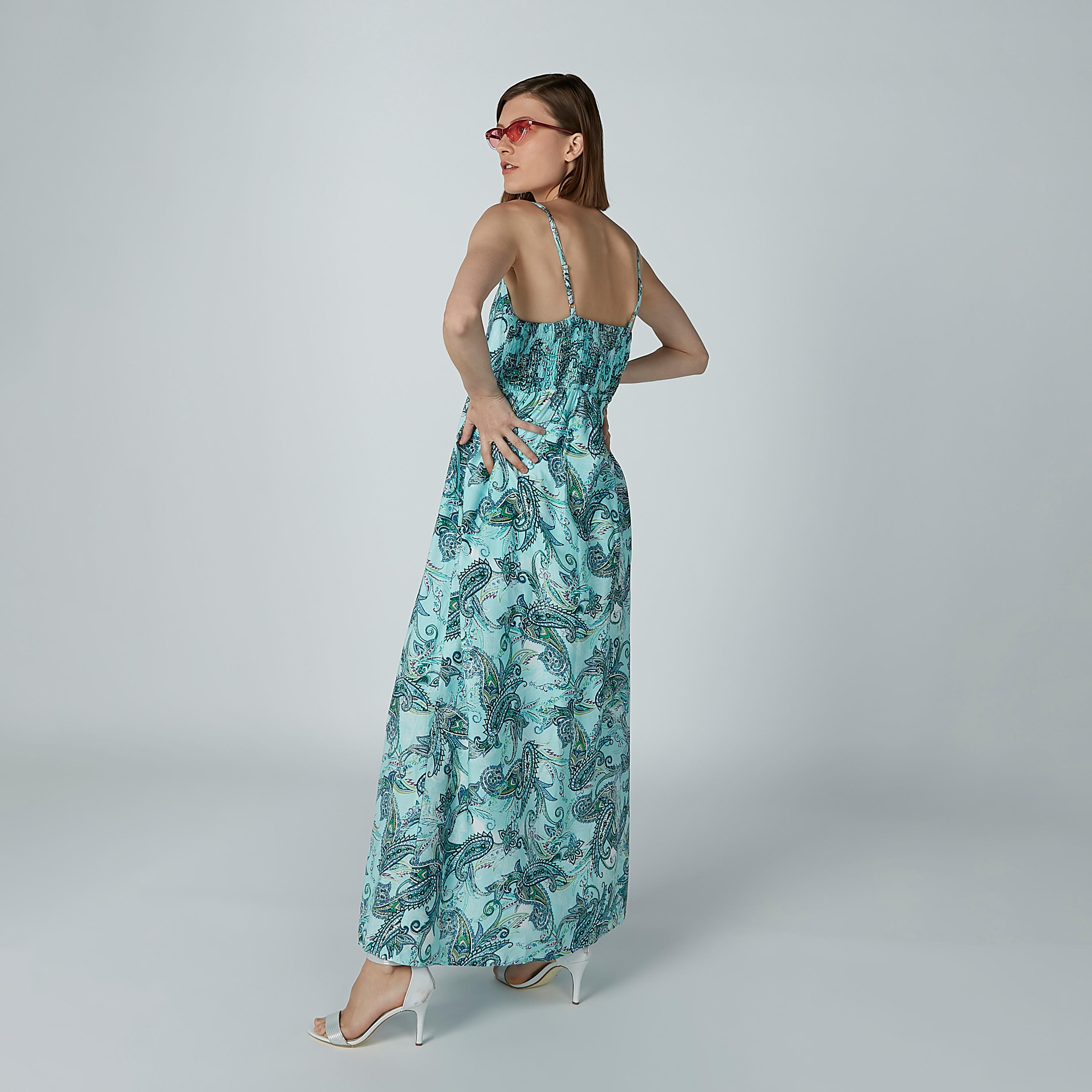فستان إيه لاين طويل بحمّالات قابلة للتعديل وطبعات بيزلي-women-clothing-dresses-image-3