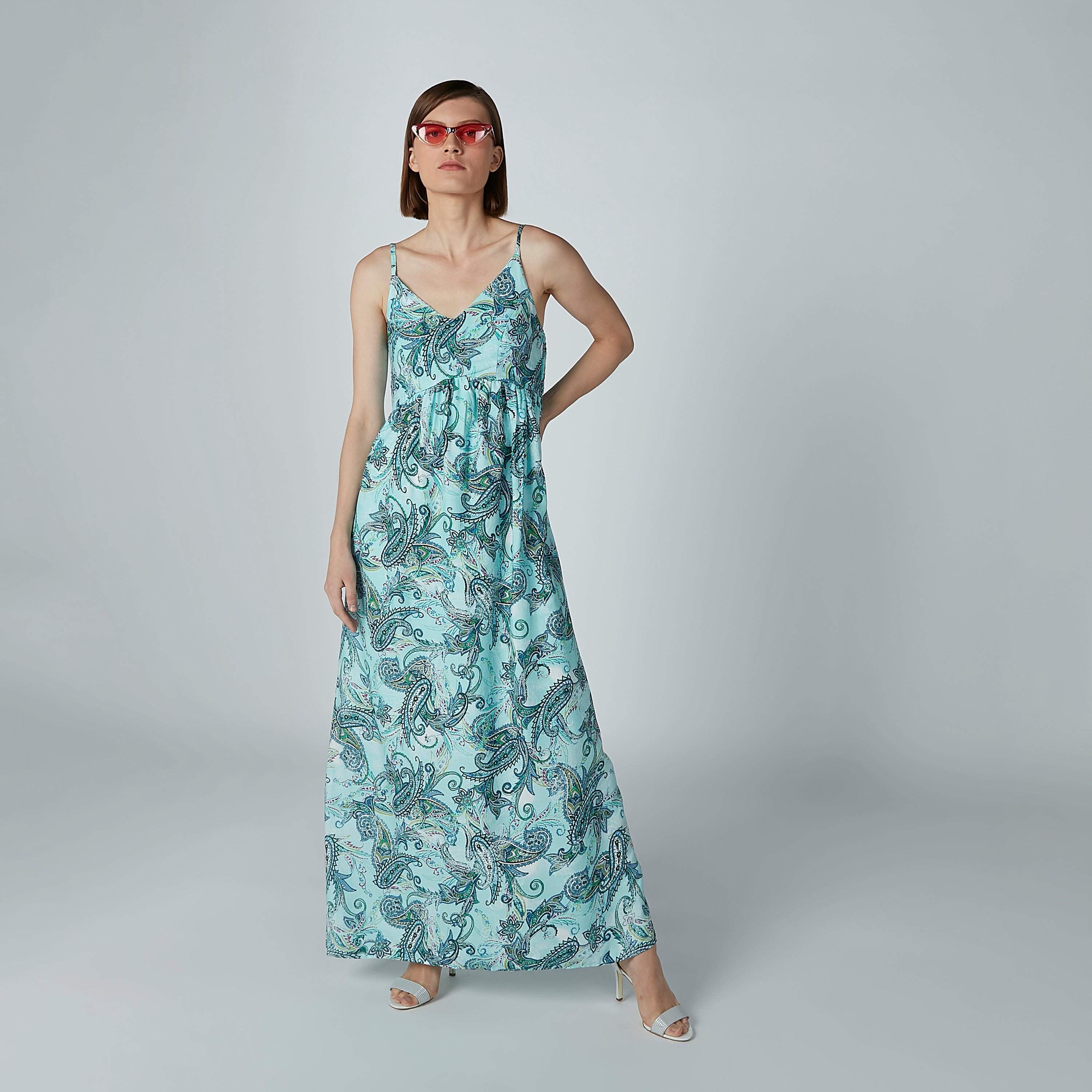 فستان إيه لاين طويل بحمّالات قابلة للتعديل وطبعات بيزلي-women-clothing-dresses-image-4