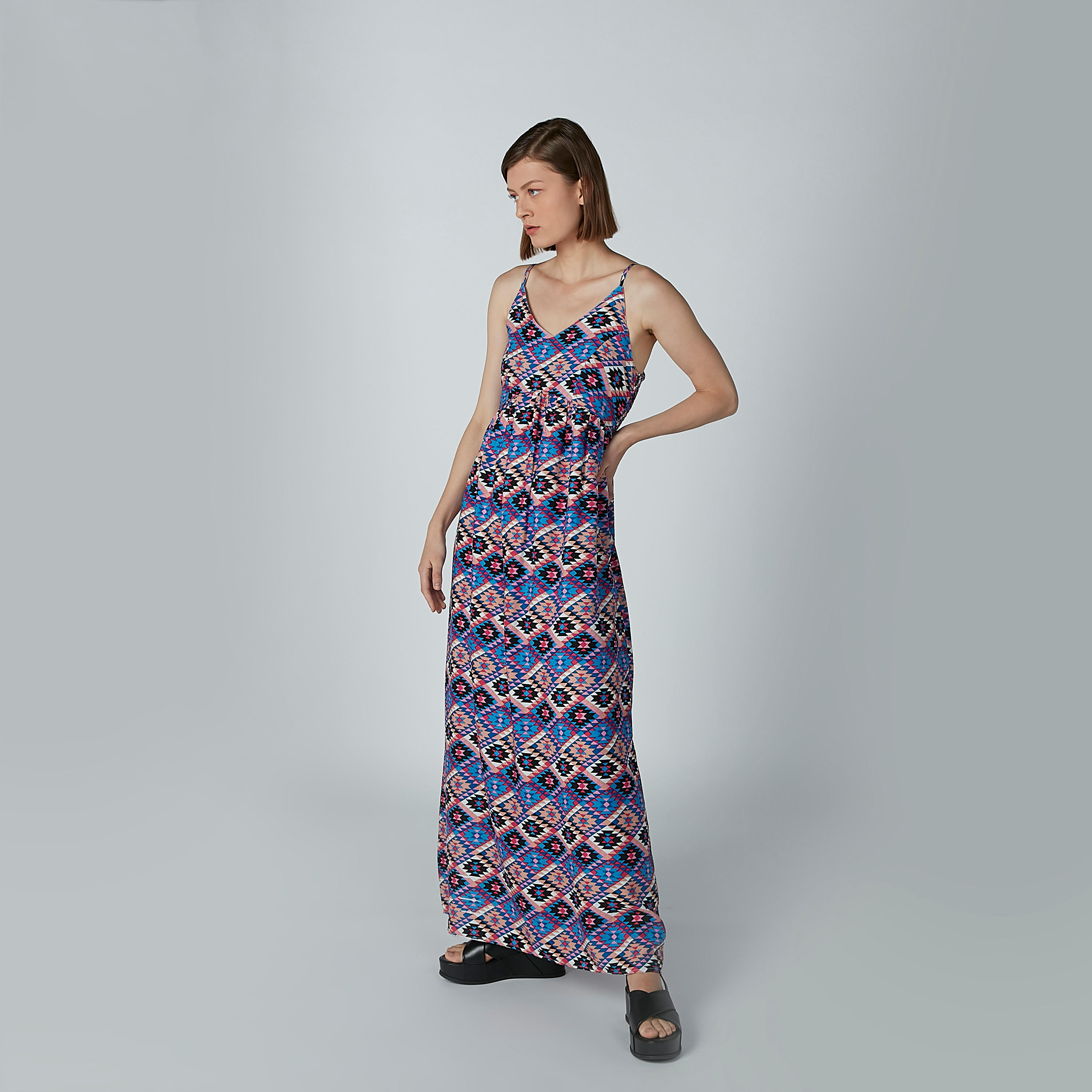 Printed A-Line Maxi Dress with Spaghetti Straps-women-clothing-dresses-image-3