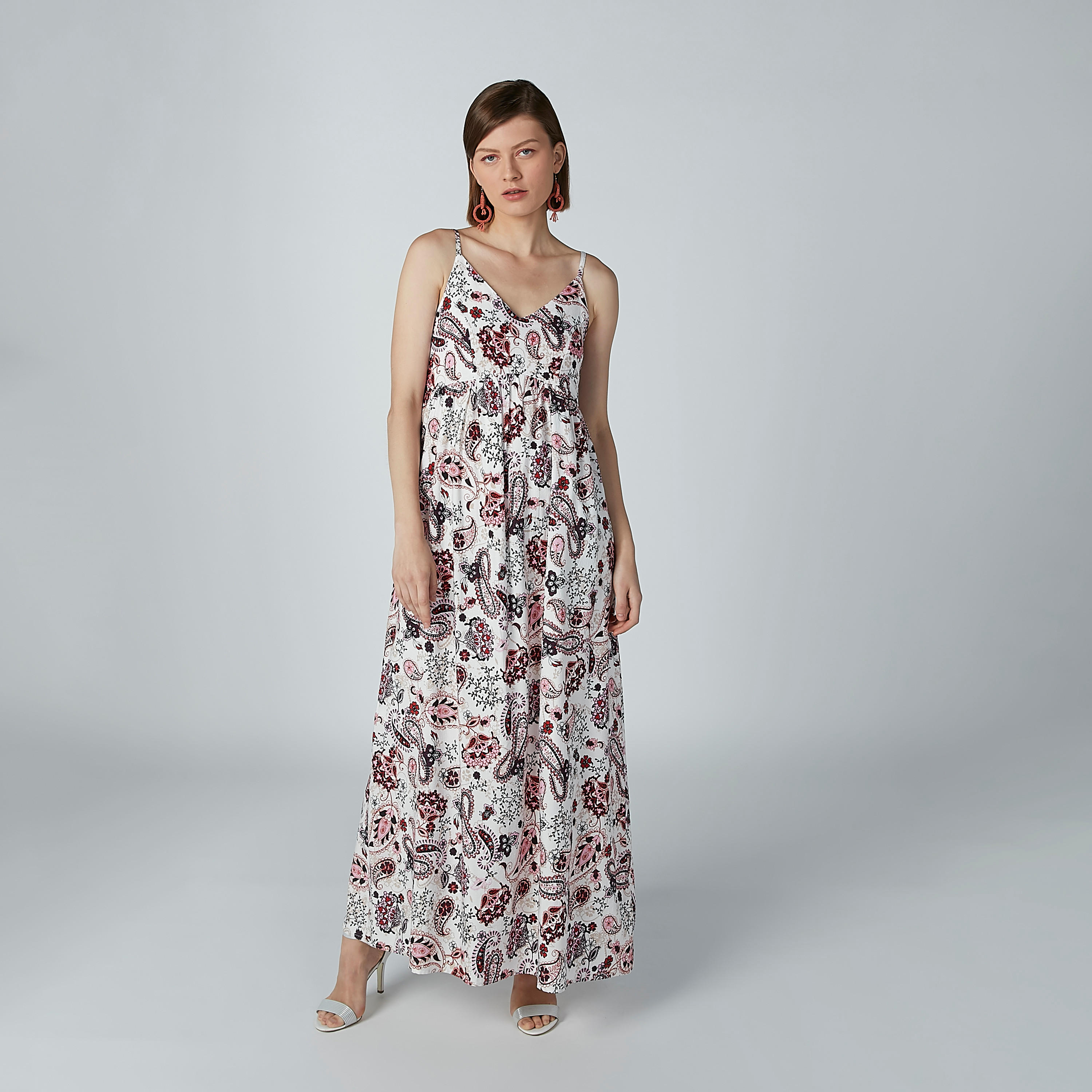 فستان إيه لاين طويل بحمّالات وطبعات بيزلي-women-clothing-dresses-image-3
