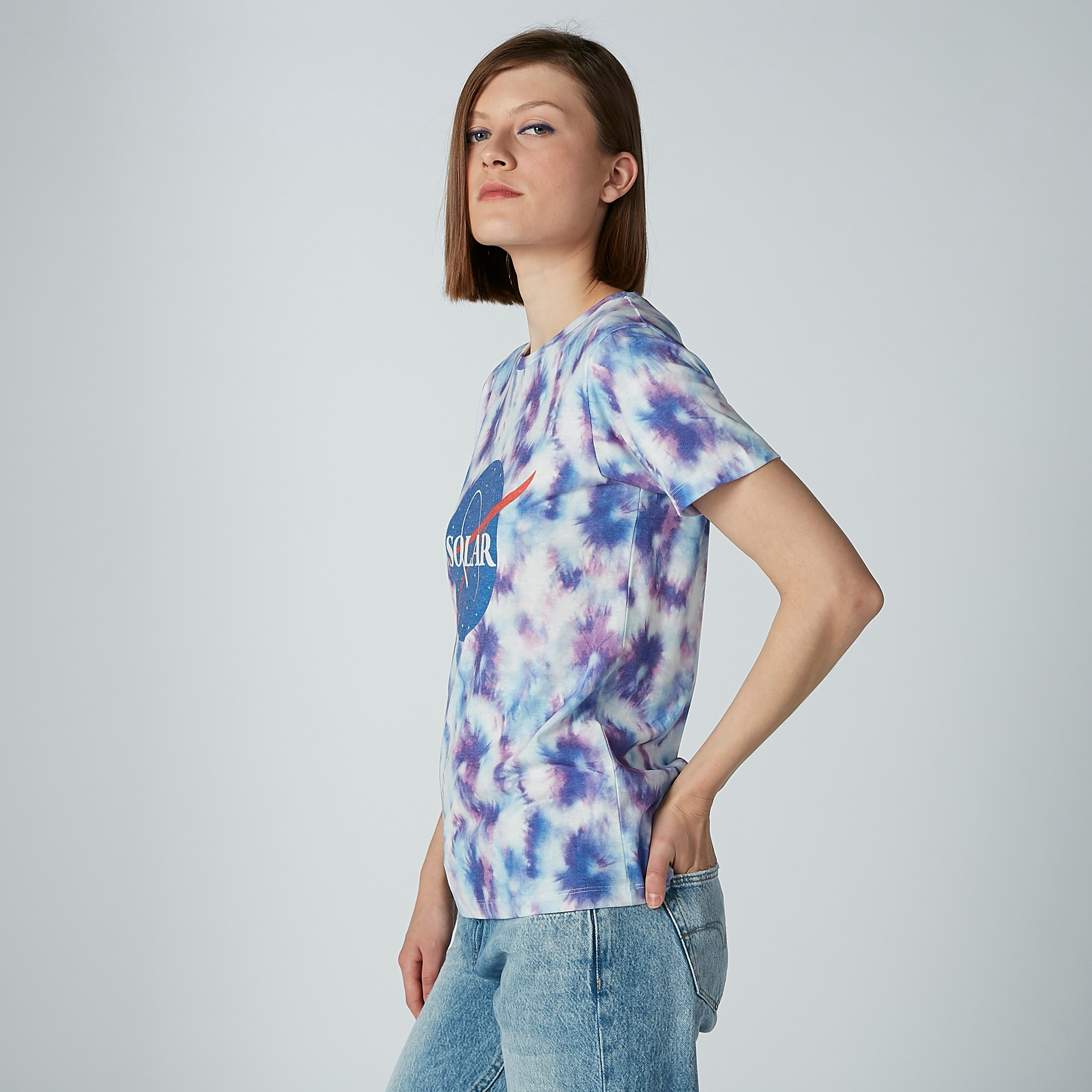 Printed T-shirt with Short Sleeves and Round Neck-women-clothing-tshirts-image-3