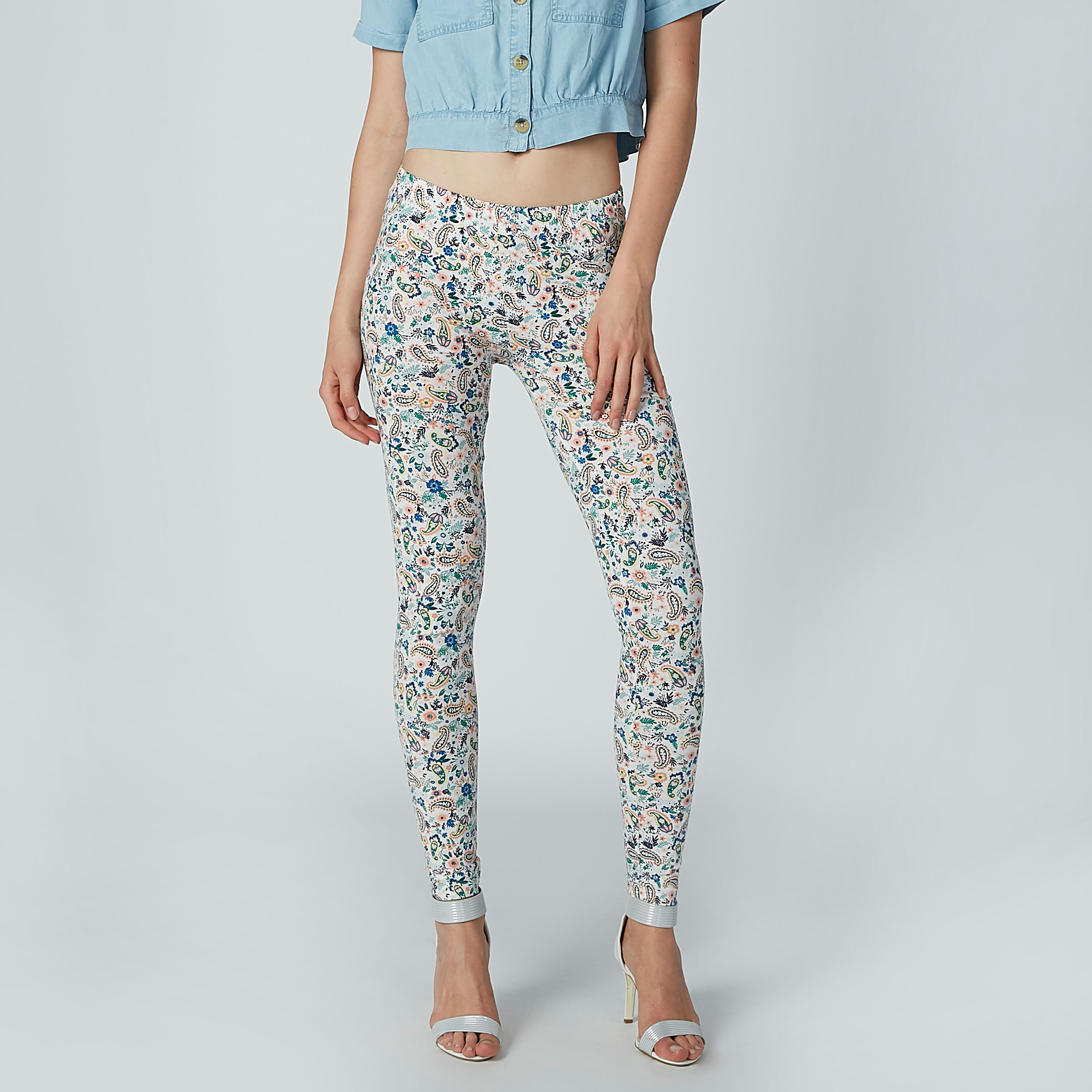 بنطال ليقنز بخصر مطّاطي وطبعات بيزلي-women-clothing-bottoms-leggings-image-4