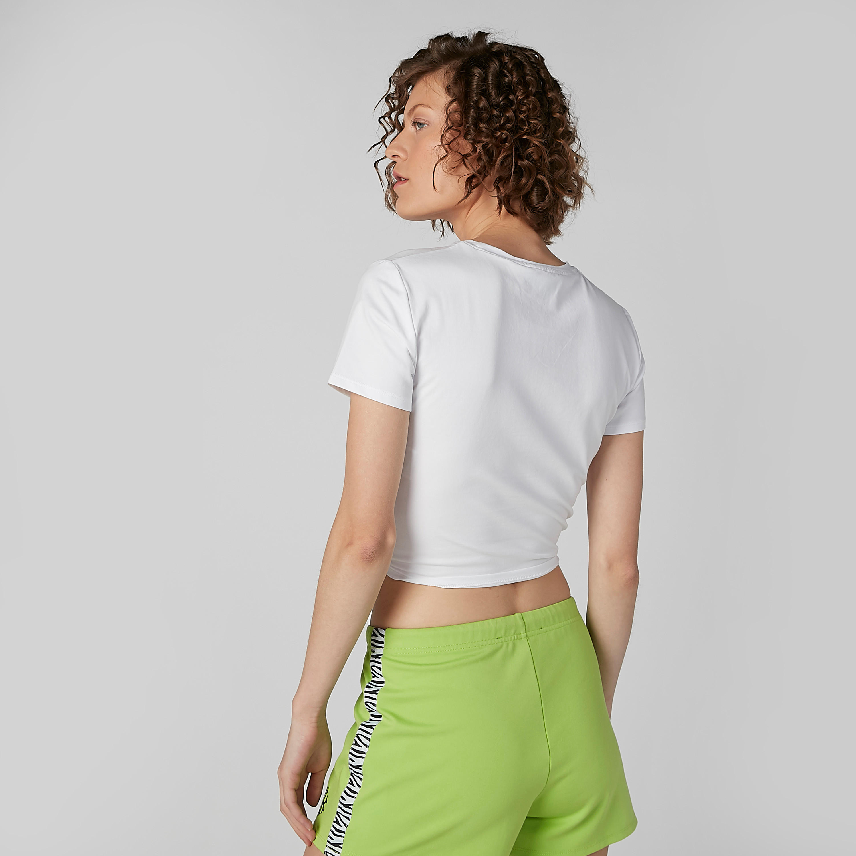 Printed Crew Neck T-shirt with Short Sleeves-women-clothing-tshirts-image-3