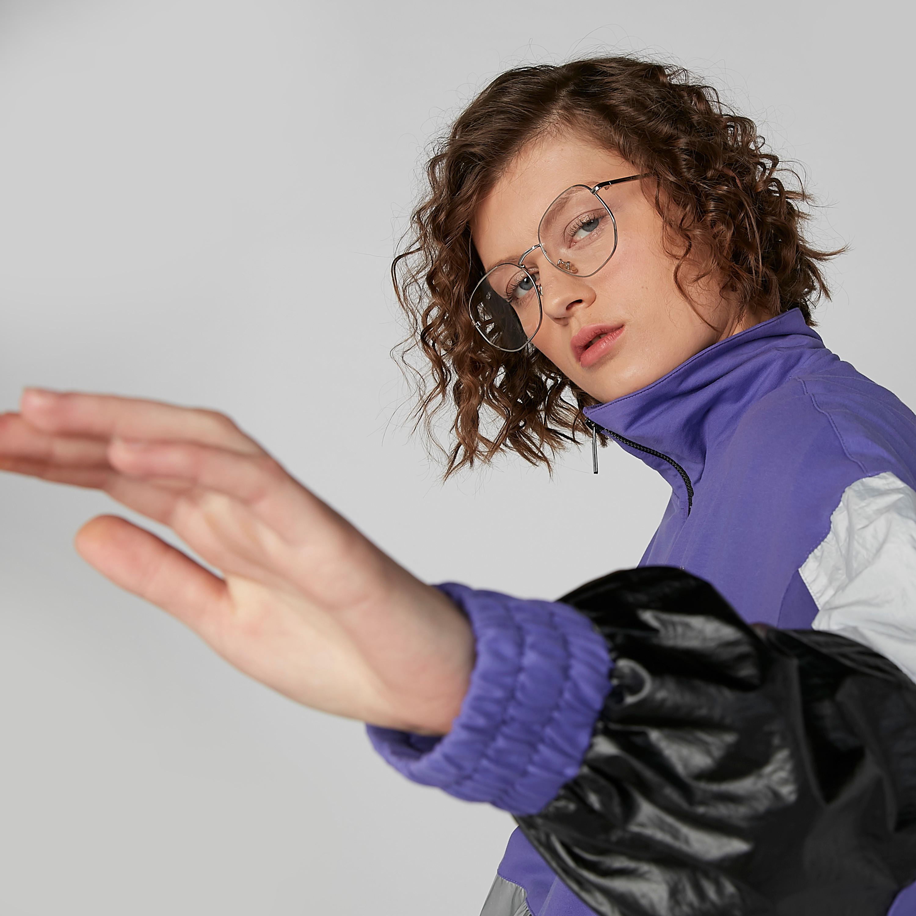 Panelled Bomber Jacket with Zip Closure-women-winterwear-coatsandjackets-jackets-image-2
