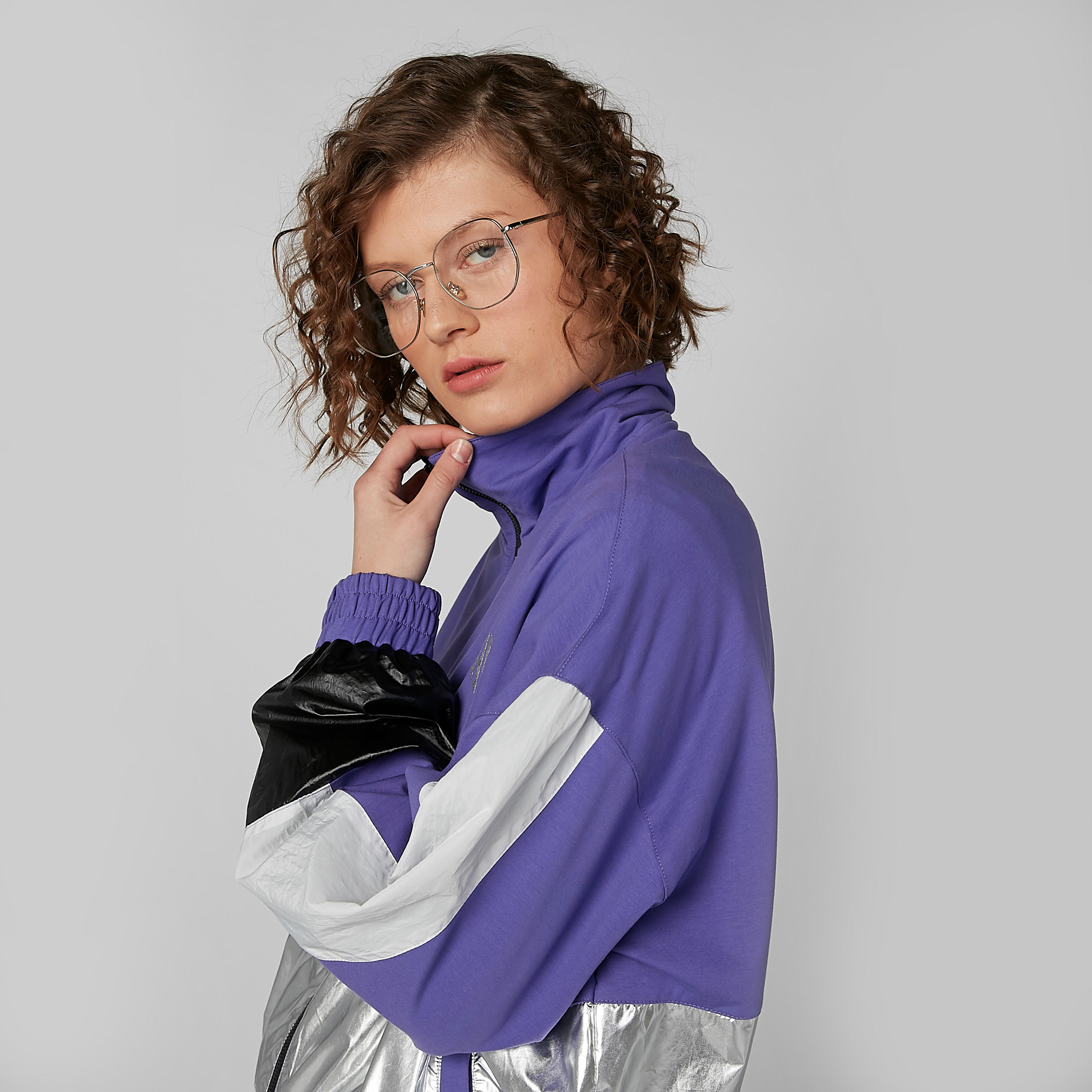 Panelled Bomber Jacket with Zip Closure-women-winterwear-coatsandjackets-jackets-image-4