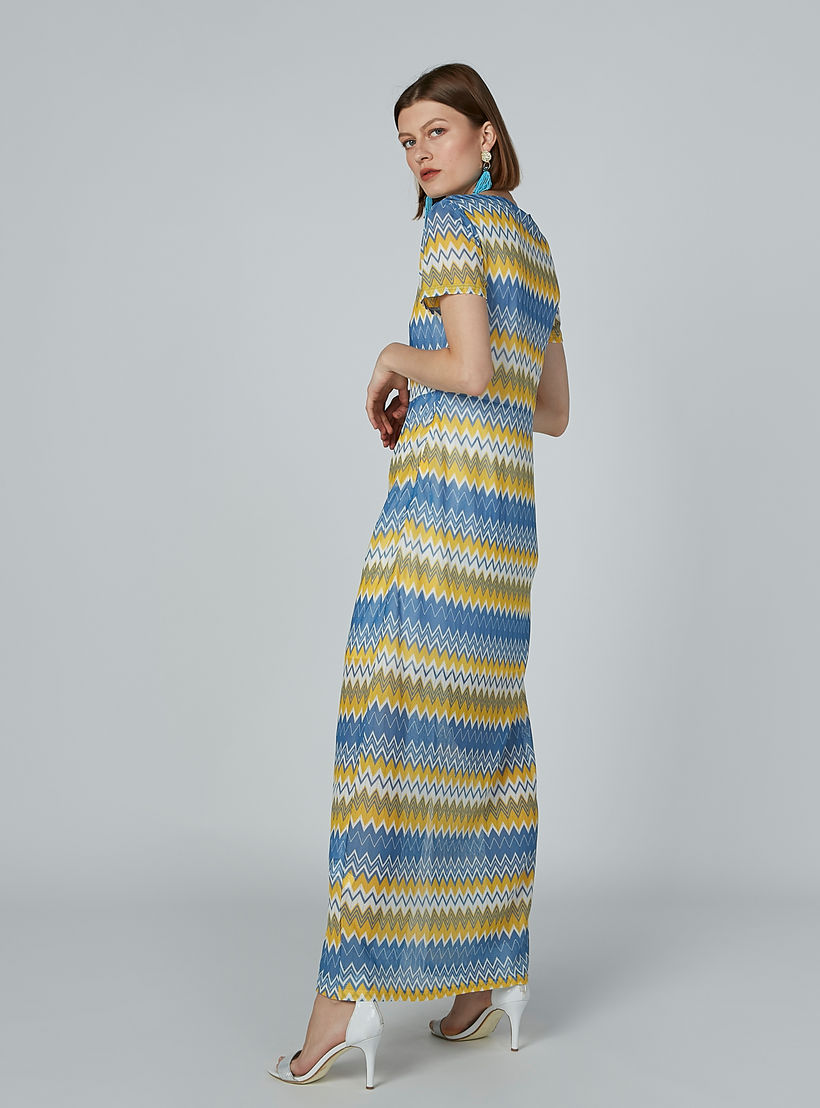 فستان إيه لاين طويل بياقة V وفتحات وطبعات-women-clothing-dresses-image-6