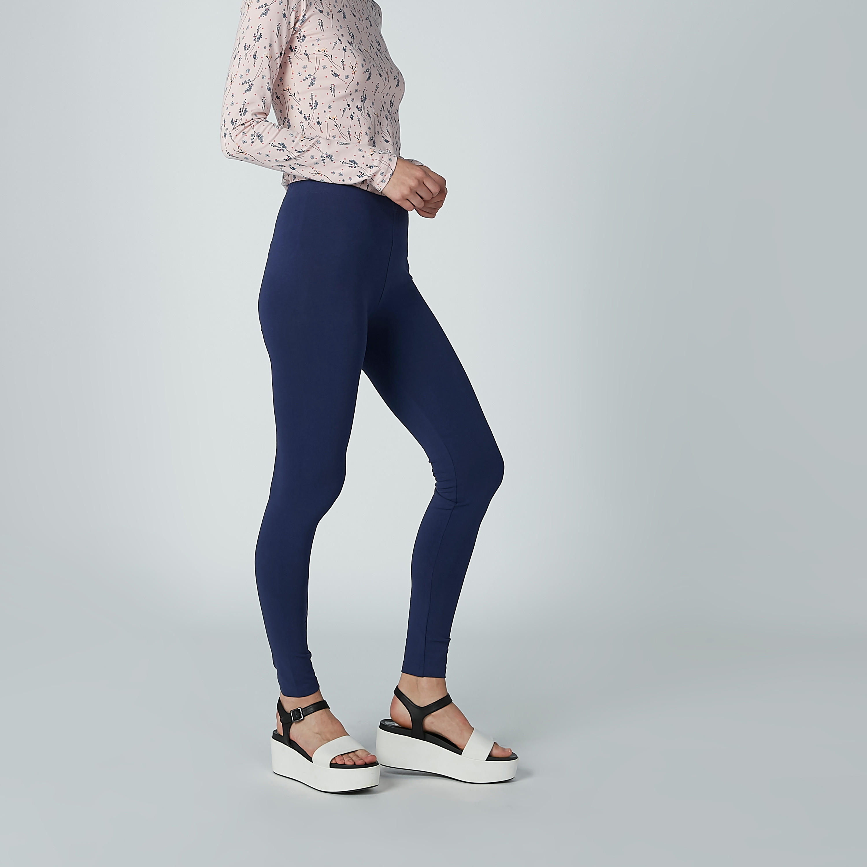 بنطال ليقنز طويل بخصر مطّاطي-women-clothing-bottoms-leggings-image-1