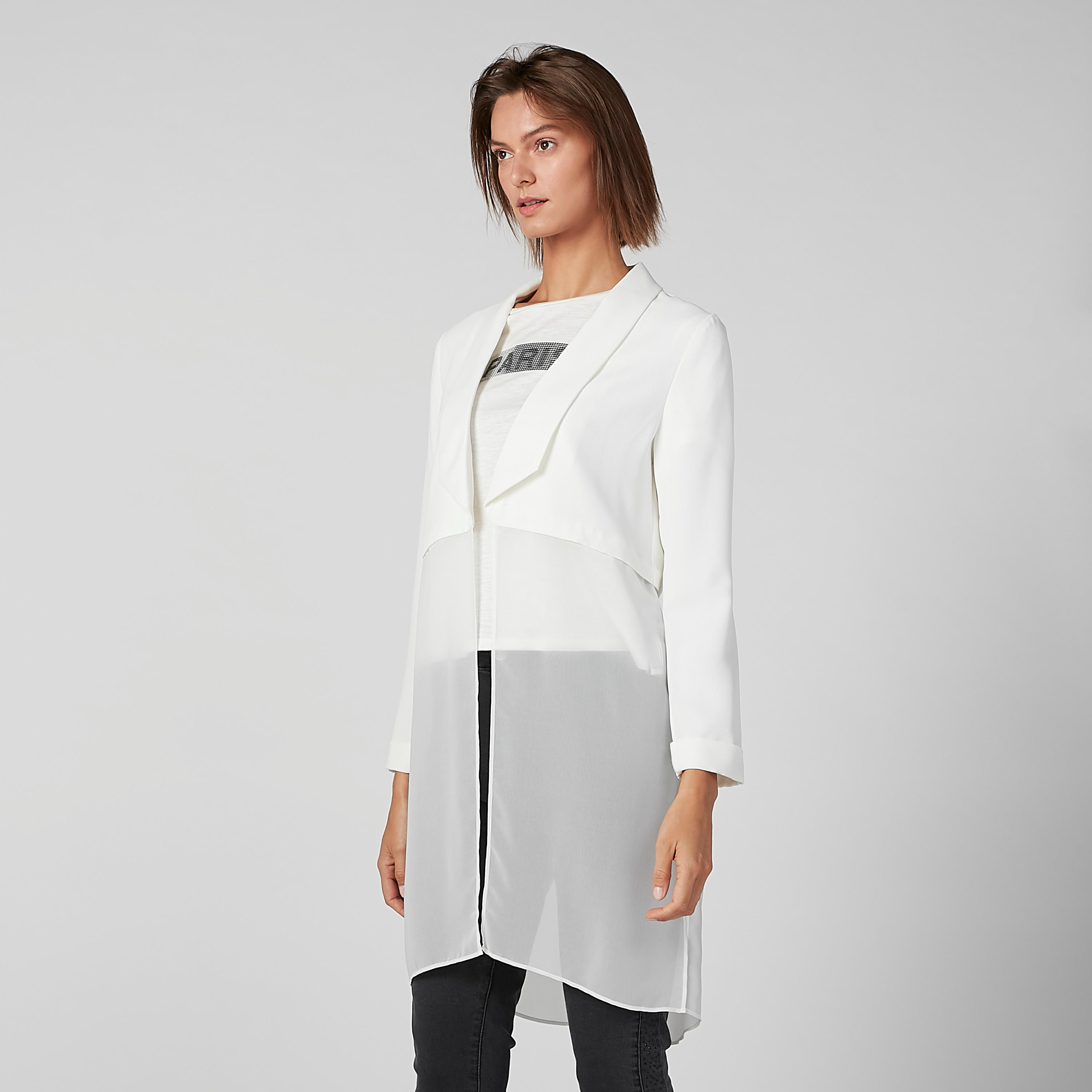 Longline Textured Jacket  with Side Slits-women-winterwear-coatsandjackets-jackets-image-1