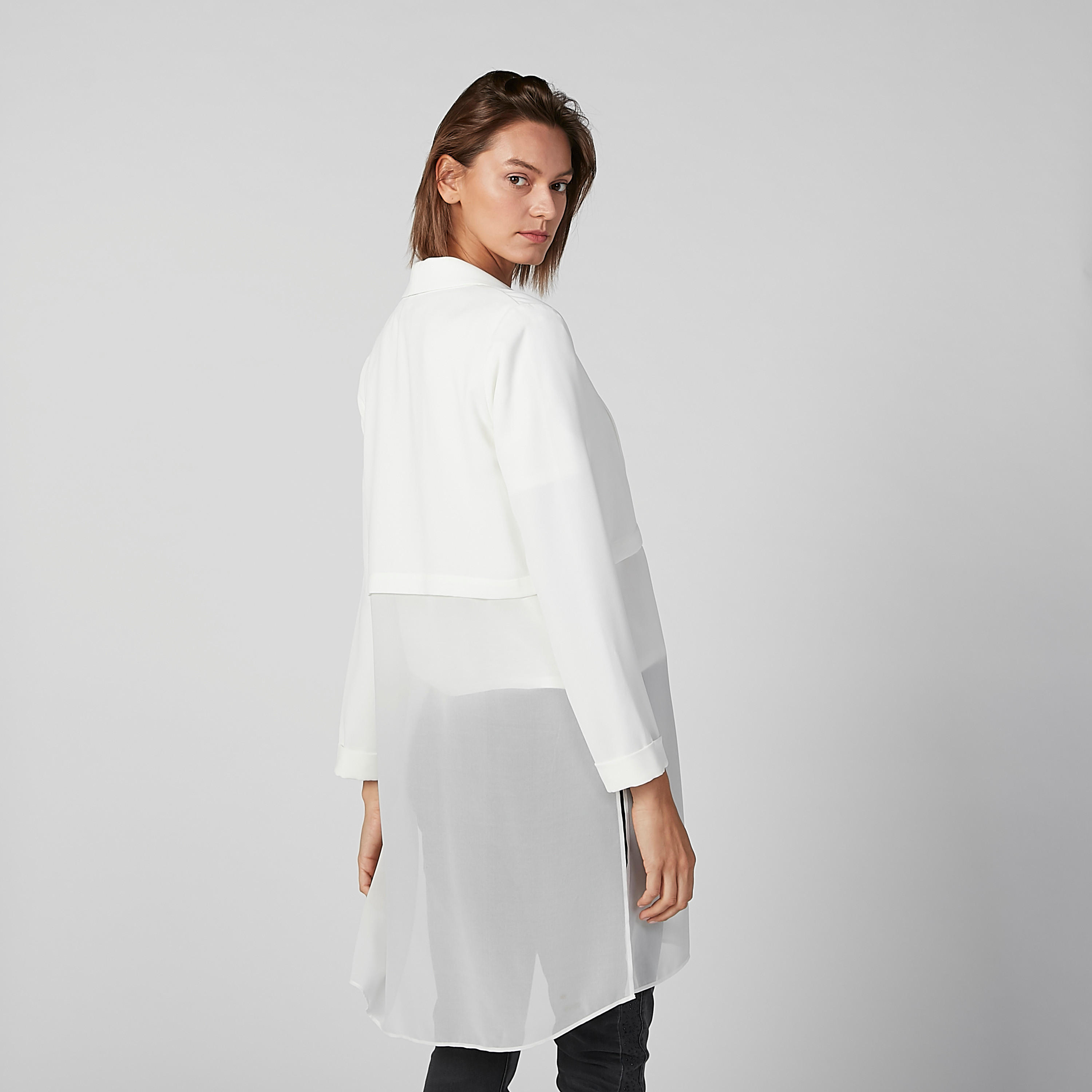 Longline Textured Jacket  with Side Slits-women-winterwear-coatsandjackets-jackets-image-5