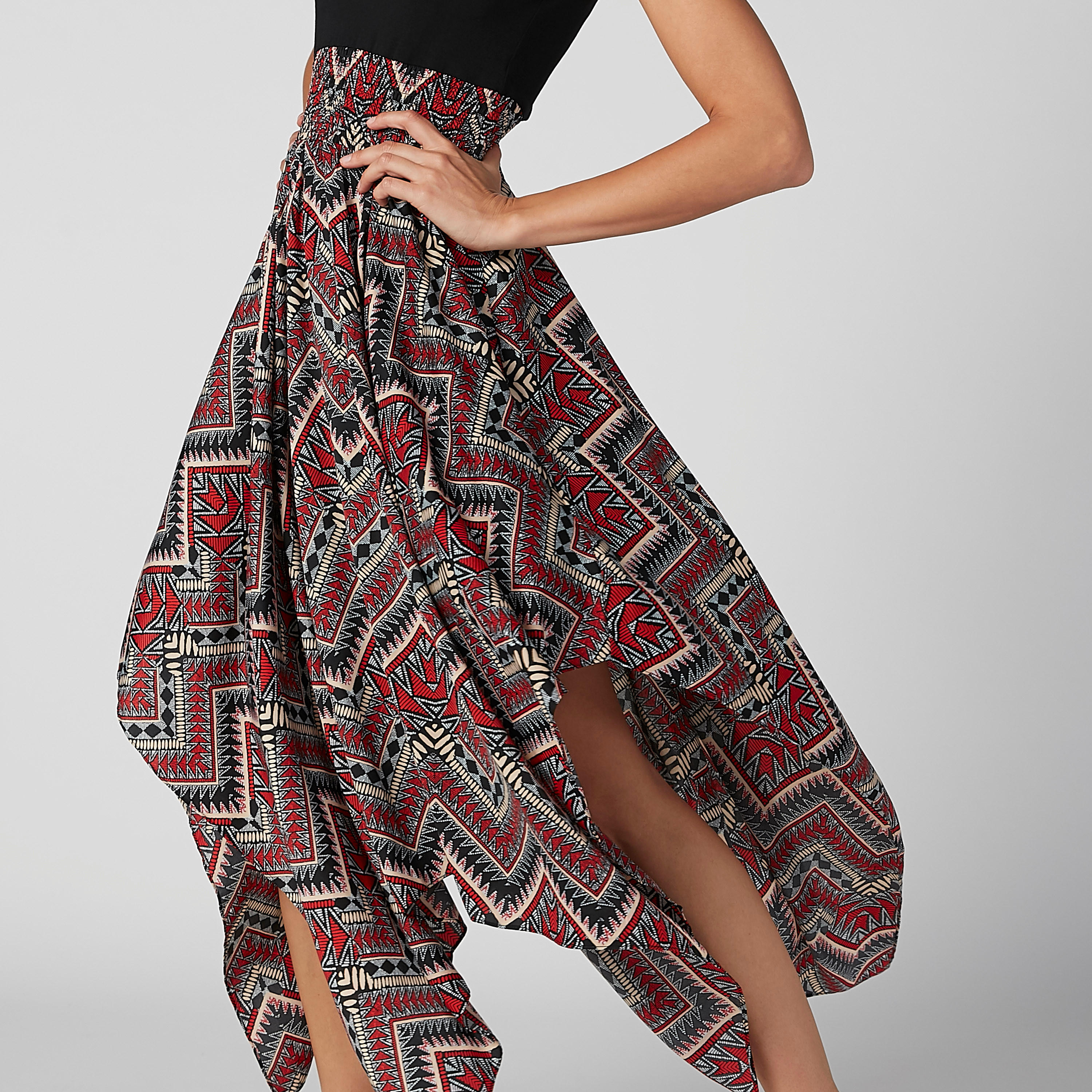 Printed Sleeveless Dress with Asymmetric Hem-women-clothing-dresses-image-3