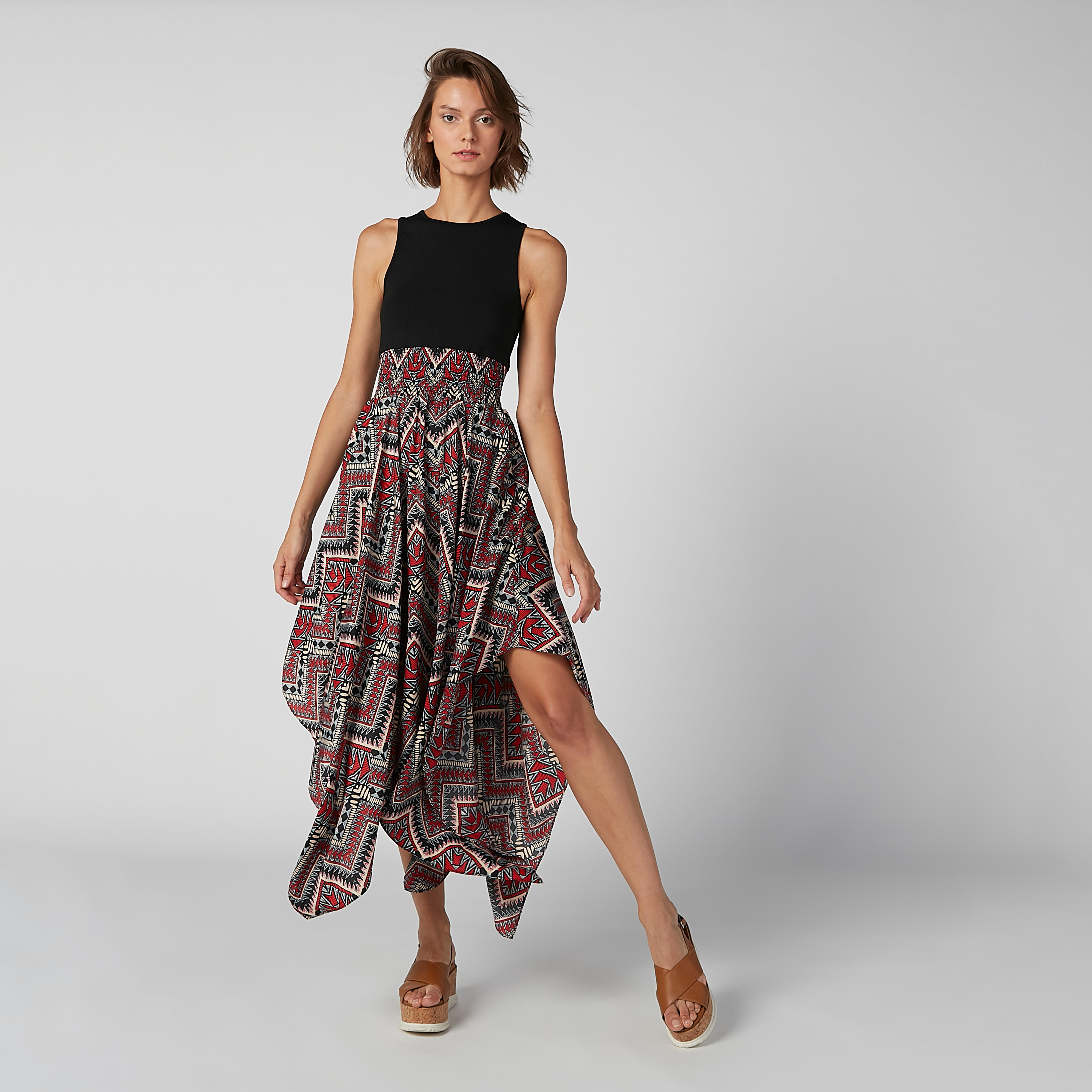 Printed Sleeveless Dress with Asymmetric Hem-women-clothing-dresses-image-6