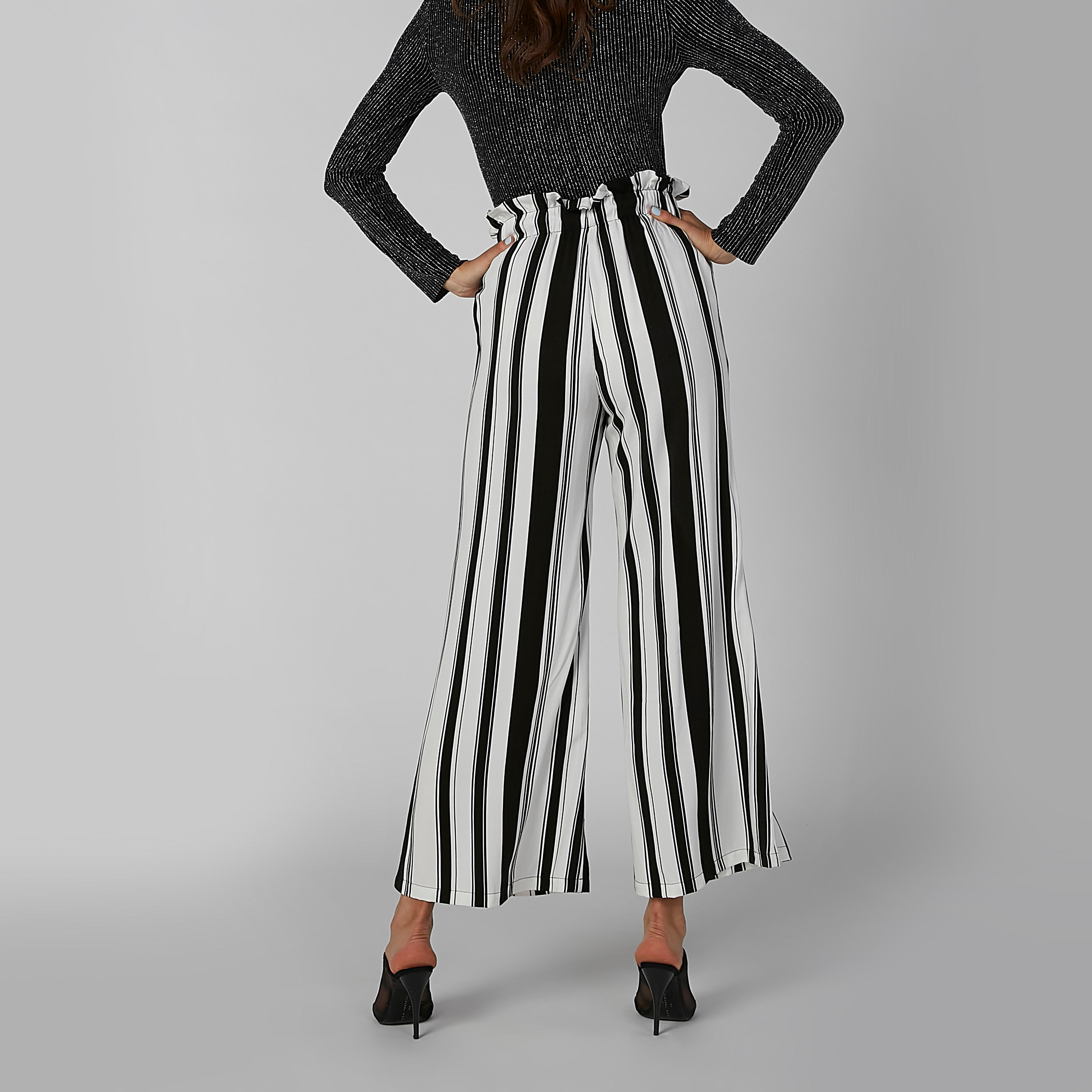بنطال بالازو مقلّم بقصّة واسعة وجيوب-women-clothing-bottoms-trousers-image-5