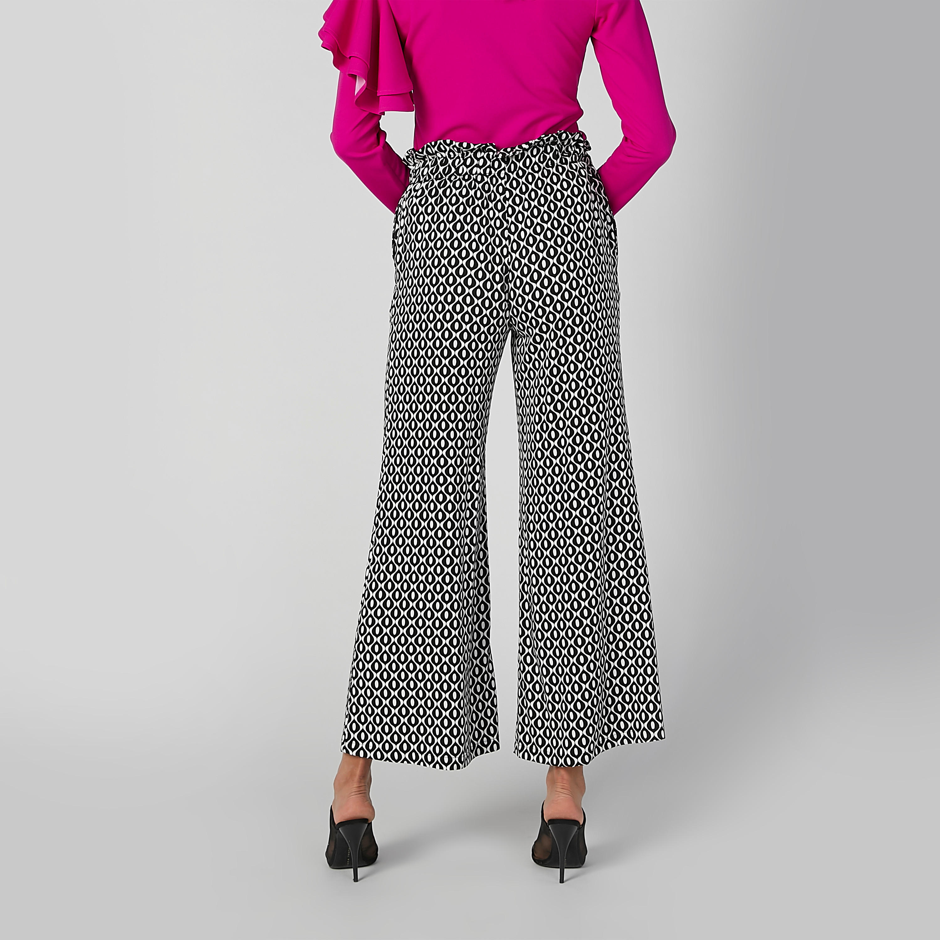 بنطال بالازو طويل بخصر كشكش وطبعات-women-clothing-bottoms-trousers-image-3