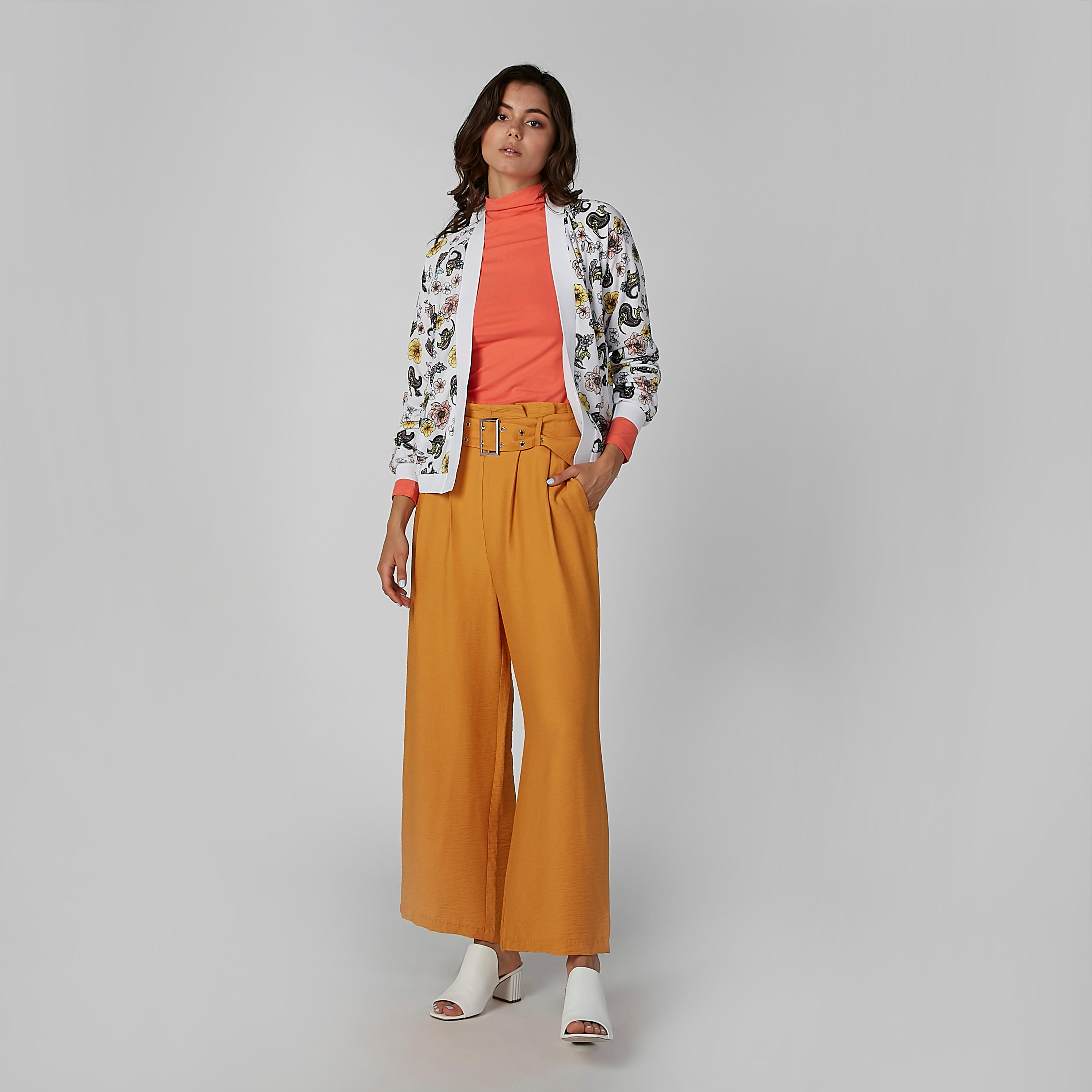 بنطال بالازو سادة بجيوب وحلقات للحزام-women-clothing-bottoms-trousers-image-3