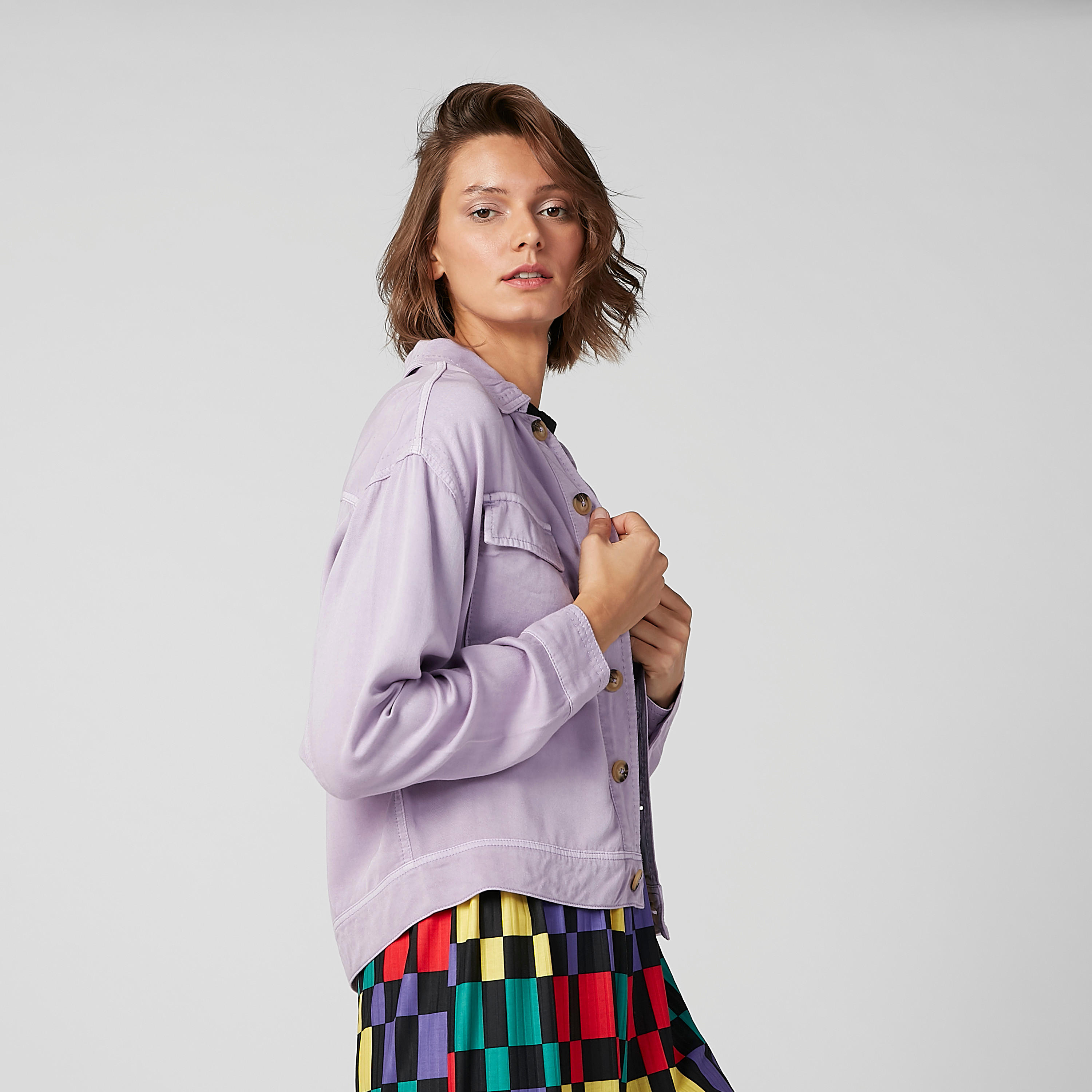 جاكيت دينم بأكمام طويلة وجيوب-women-winterwear-coatsandjackets-jackets-image-5