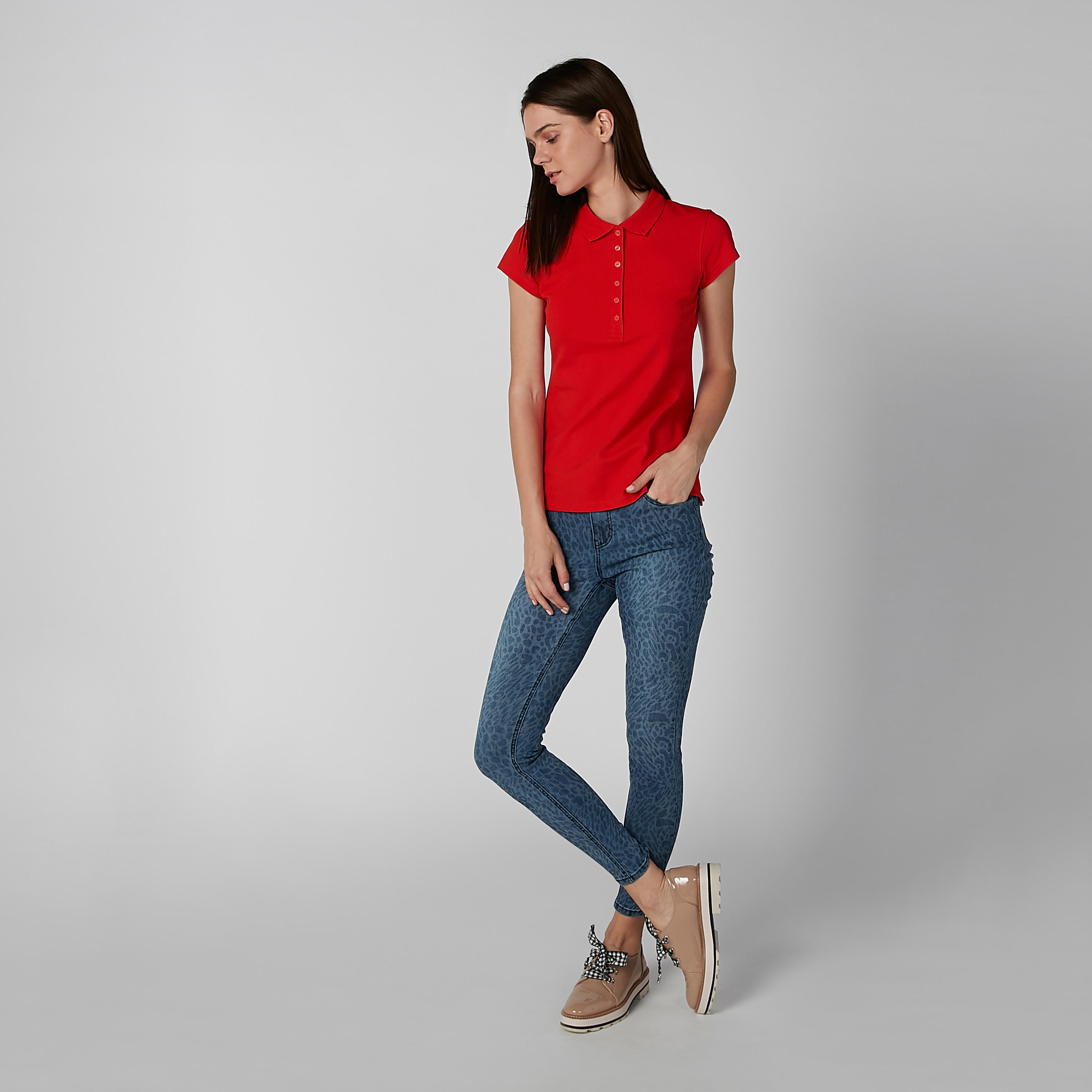 بنطال جينز بجيوب وحلقات حزام وطبعات-women-clothing-bottoms-jeans-image-2