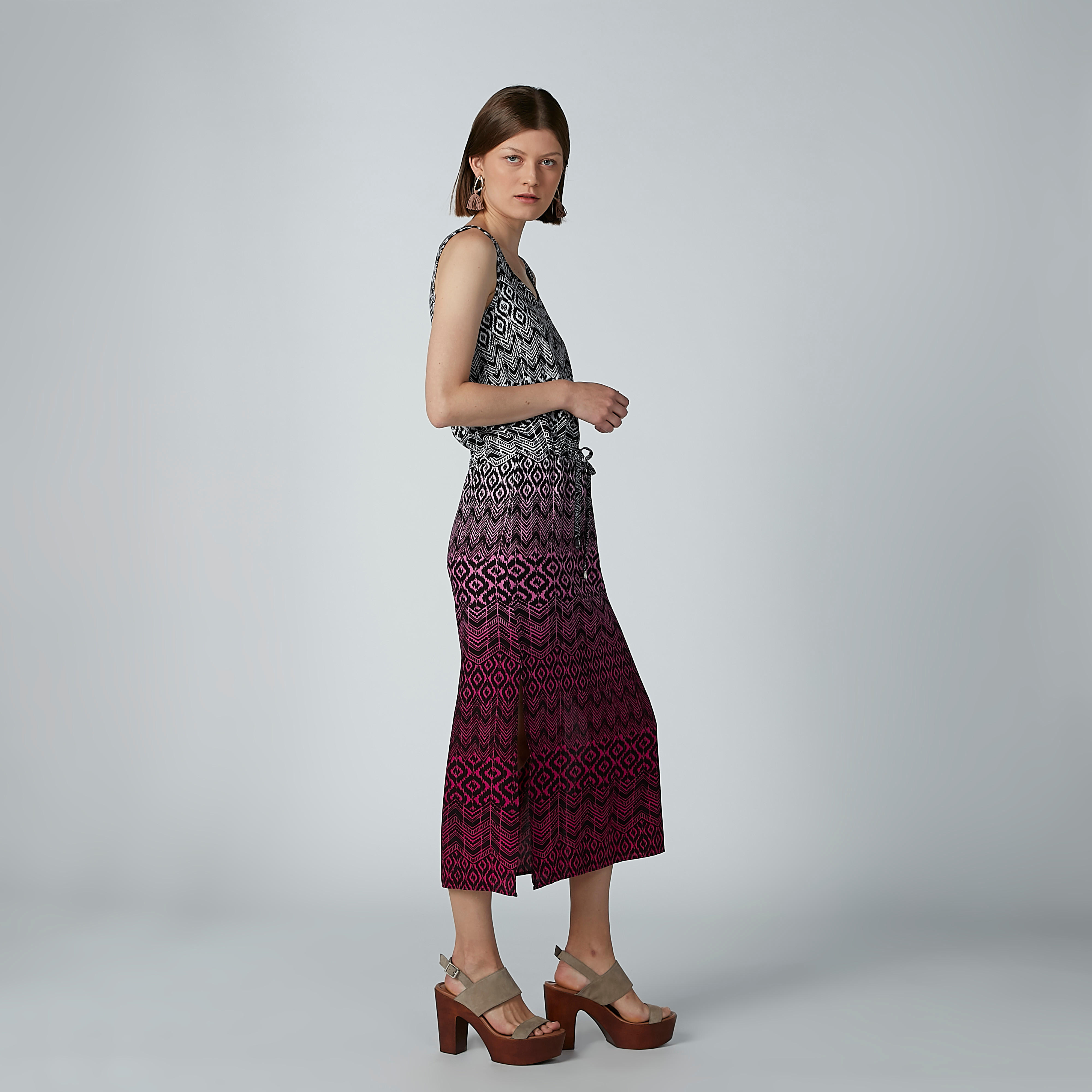 Printed A-line Dress with Side Slit and Tie Ups-women-clothing-dresses-image-4