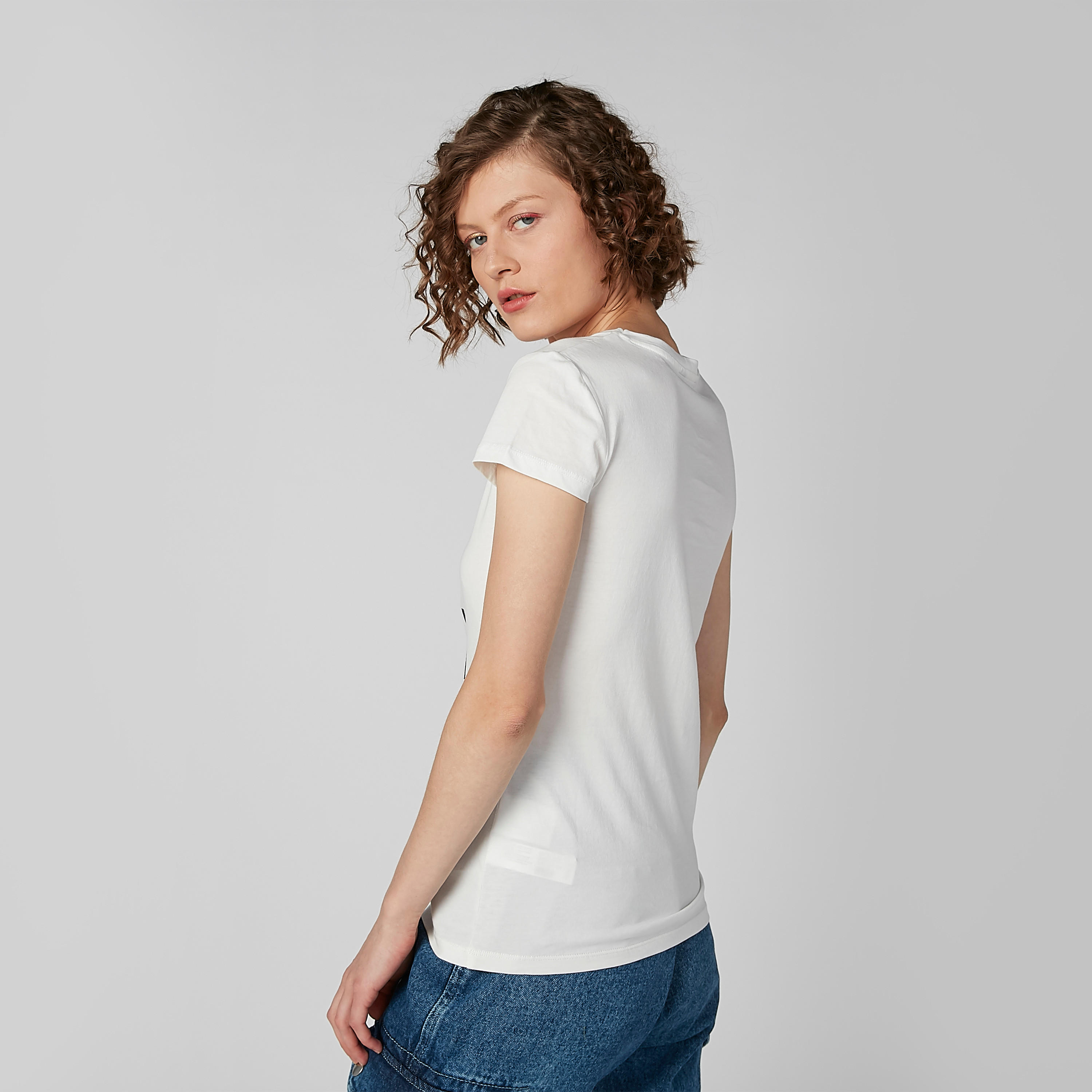 Graphic Print Round Neck T-shirt with Cap Sleeves-women-clothing-tshirts-image-4