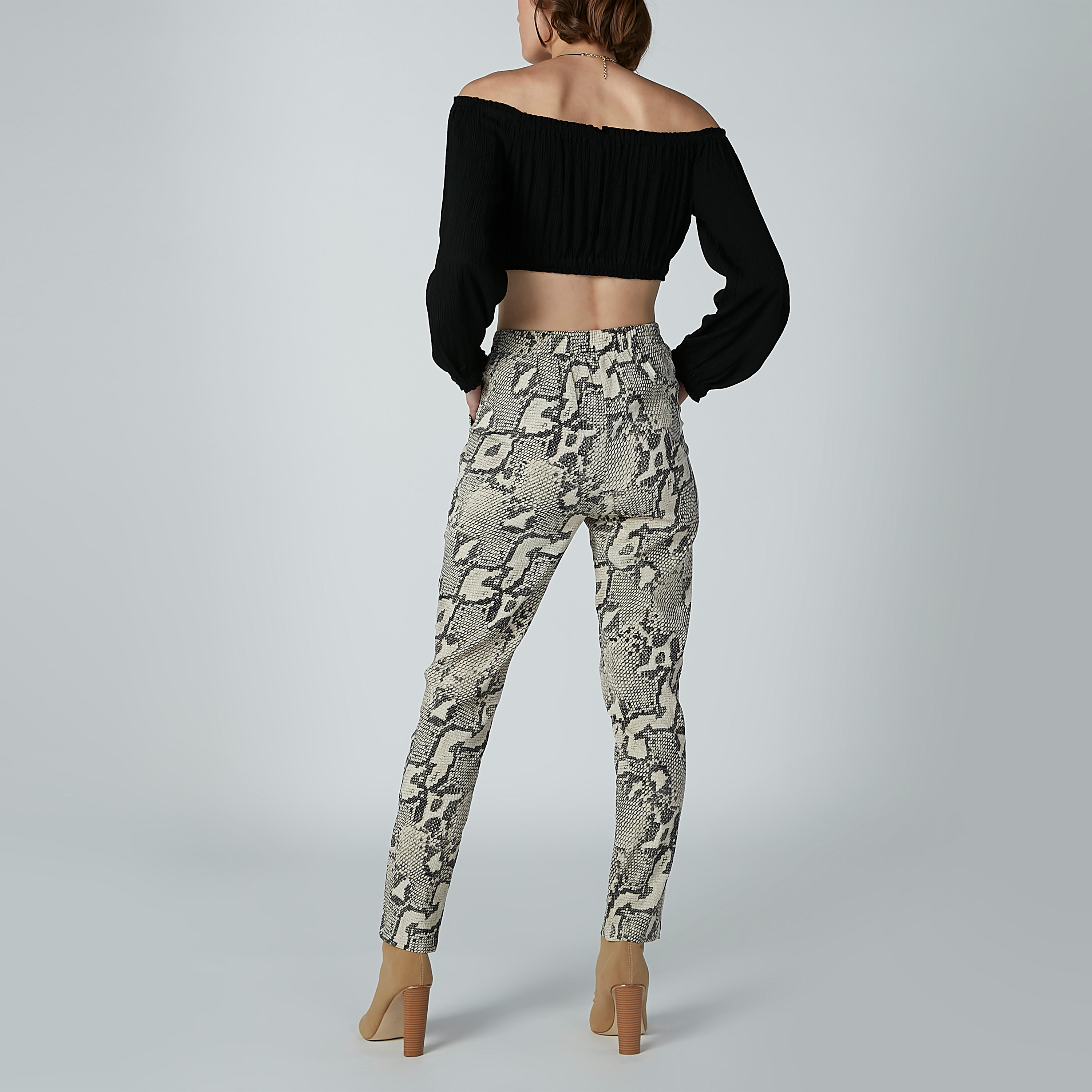 Animal Printed Trousers with Flexi Waist-women-clothing-bottoms-trousers-image-3