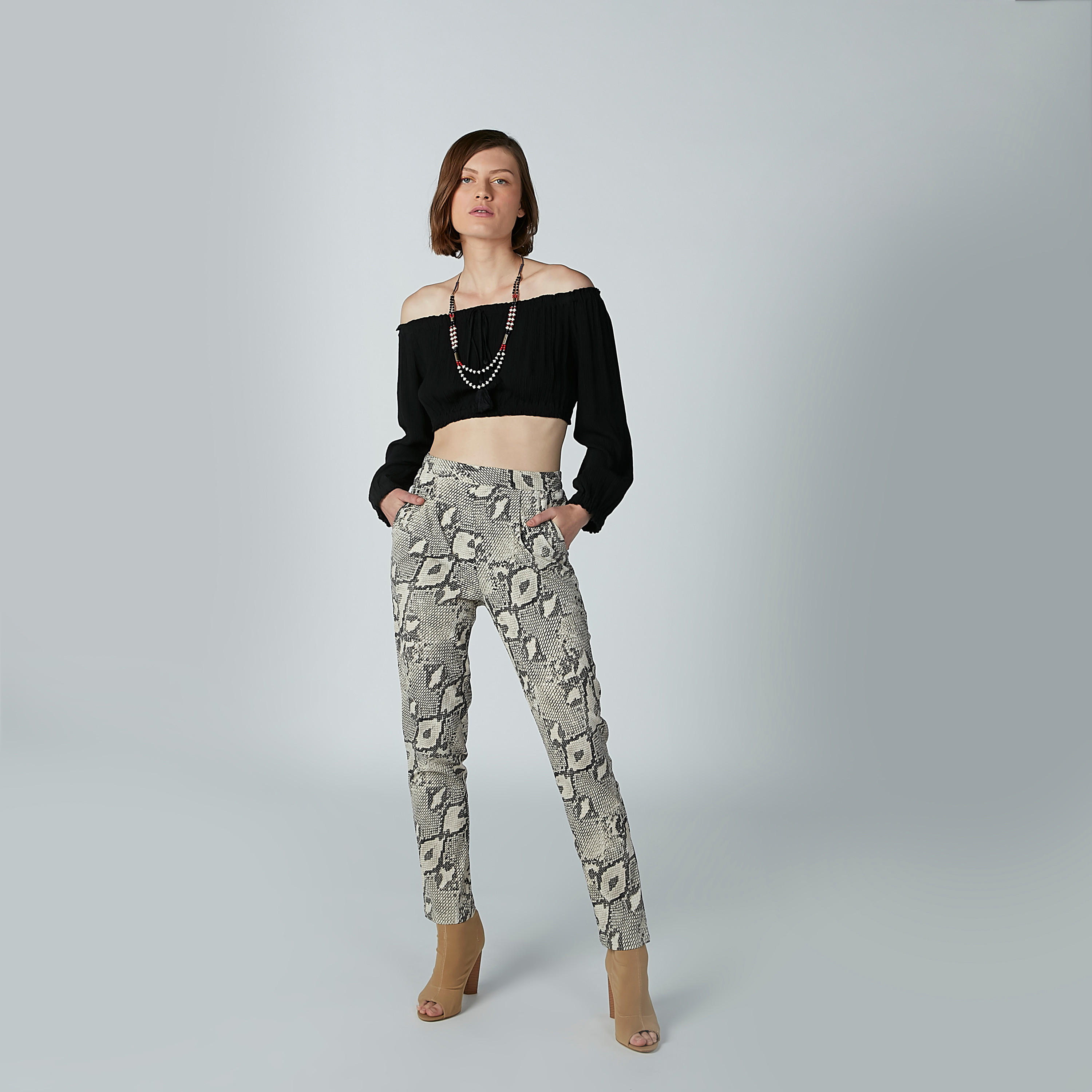Animal Printed Trousers with Flexi Waist-women-clothing-bottoms-trousers-image-4