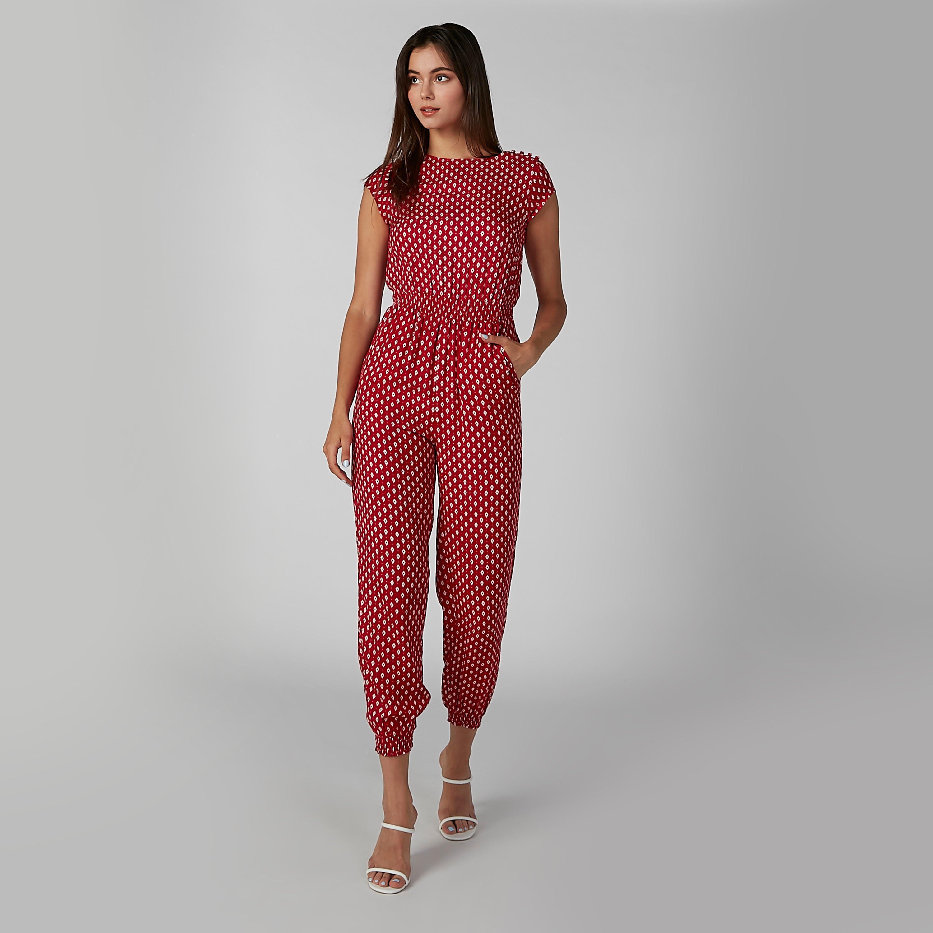 أفرول بأكمام متصلة وجيوب وطبعات-women-clothing-jumpsuits-image-2