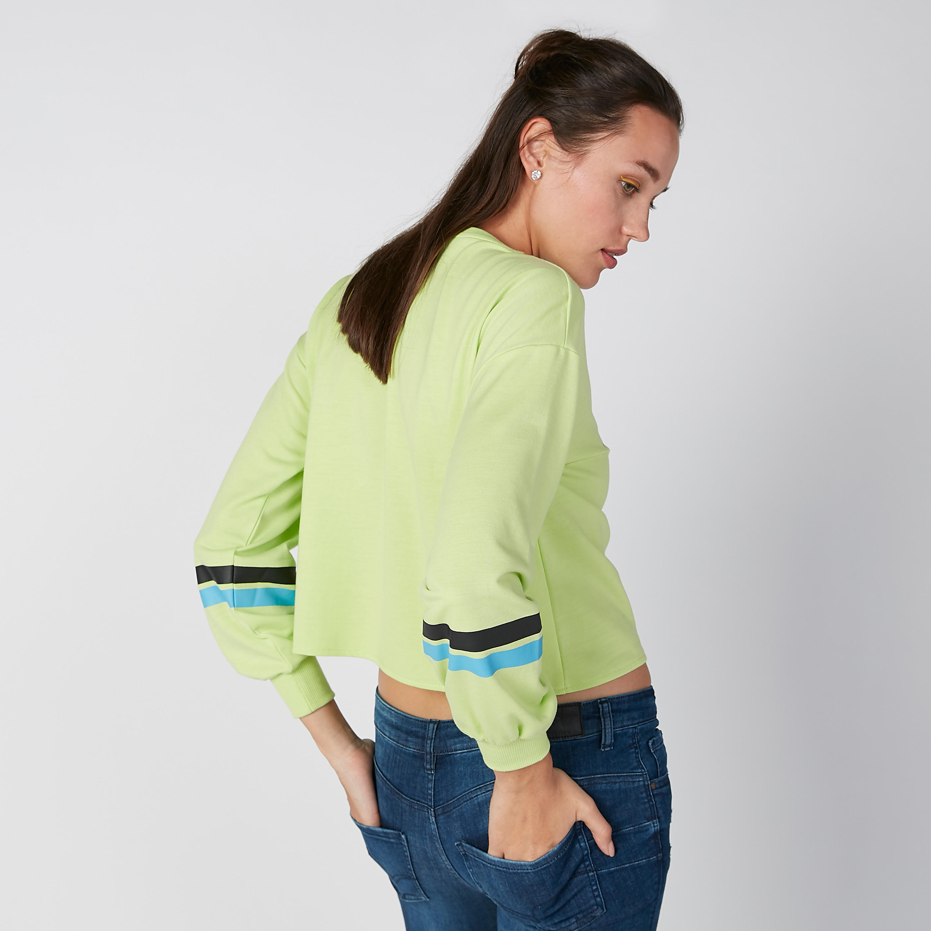 Printed Sweatshirt with Round Neck and Cuffed Long Sleeves-women-winterwear-hoodiesandsweatshirts-sweatshirts-image-1