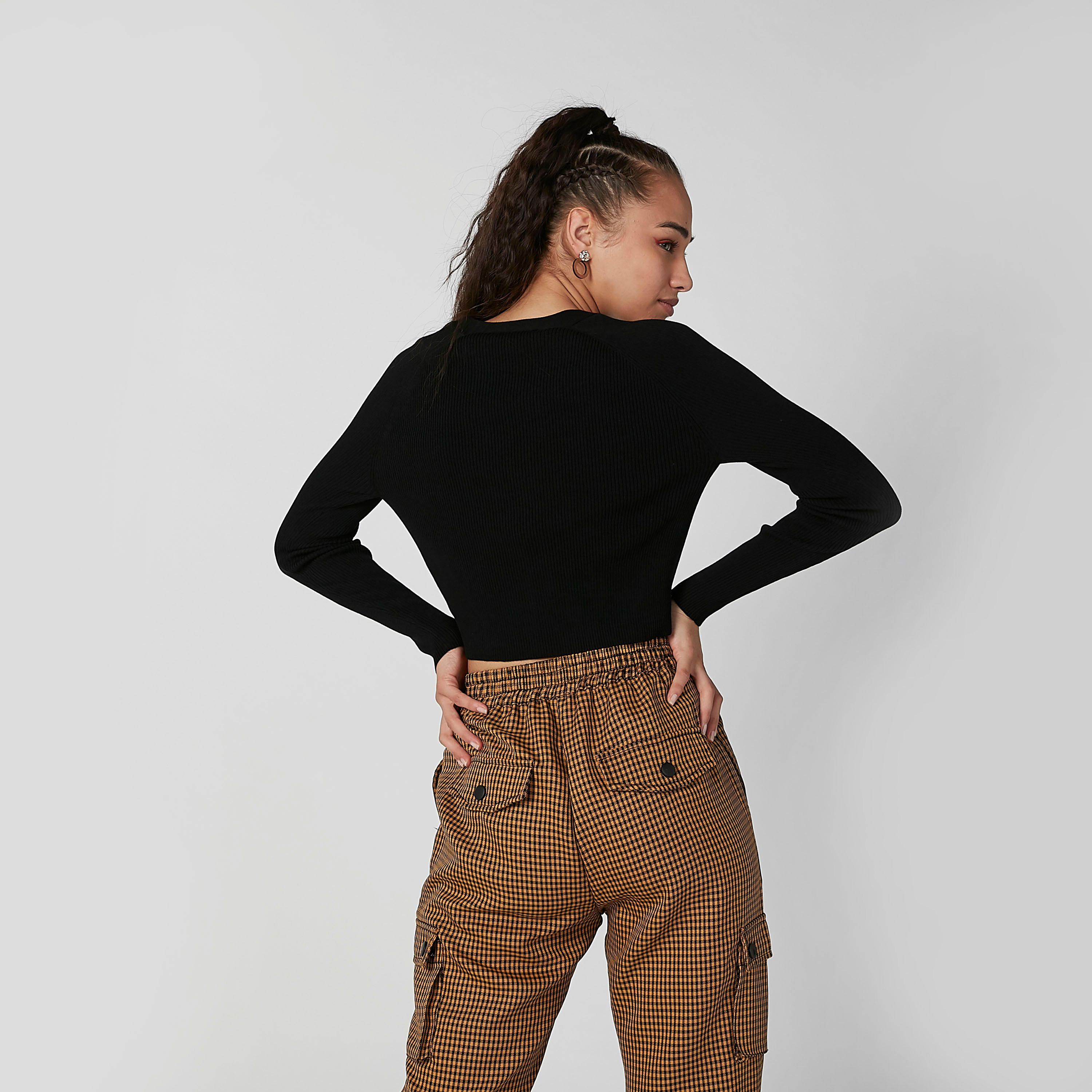 Textured Cardigan with V-neck and Long Sleeves-women-winterwear-cardigansandjumpers-cardigans-image-4