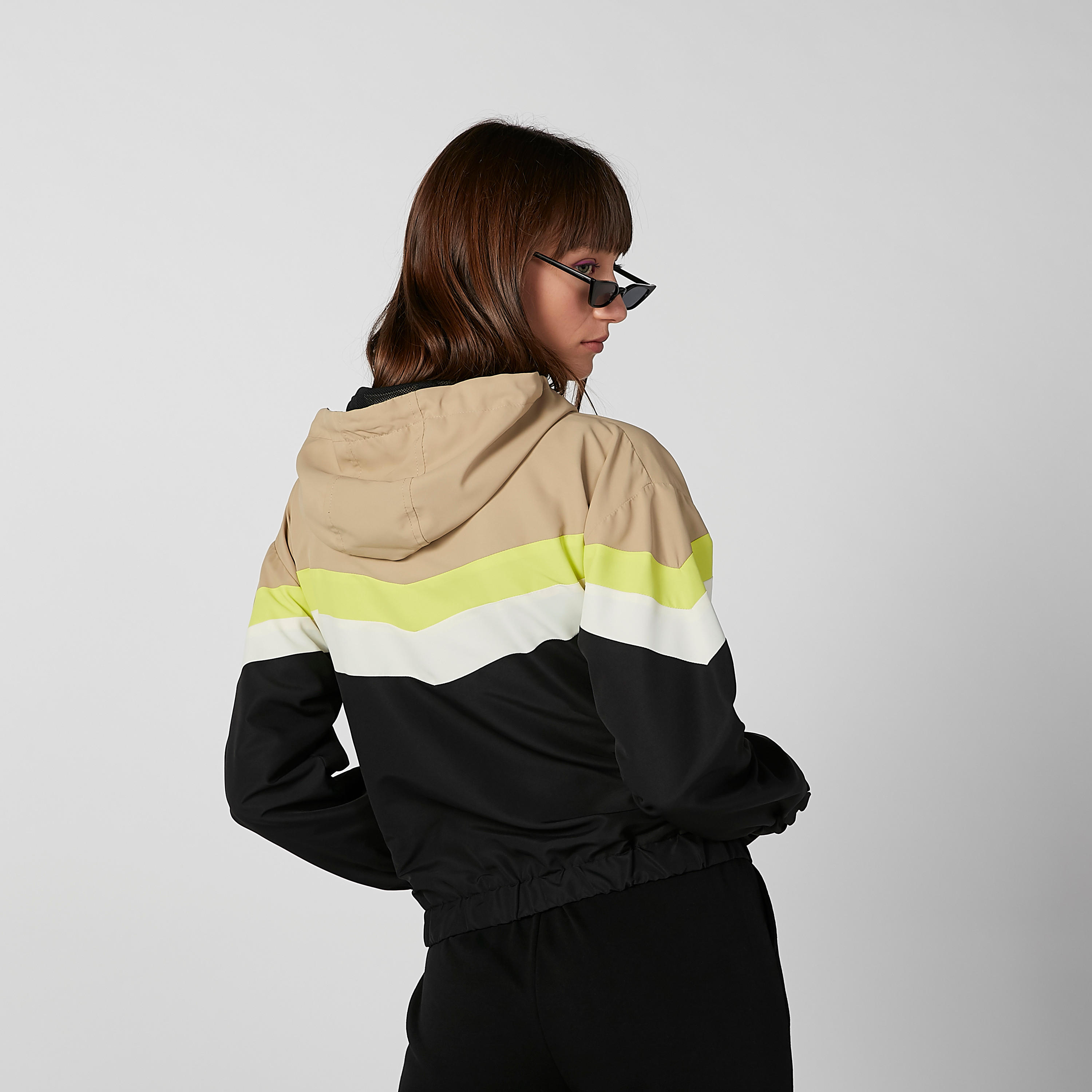 جاكيت بومبر مقلّم بقبعة وأكمام طويلة-women-winterwear-coatsandjackets-jackets-image-5