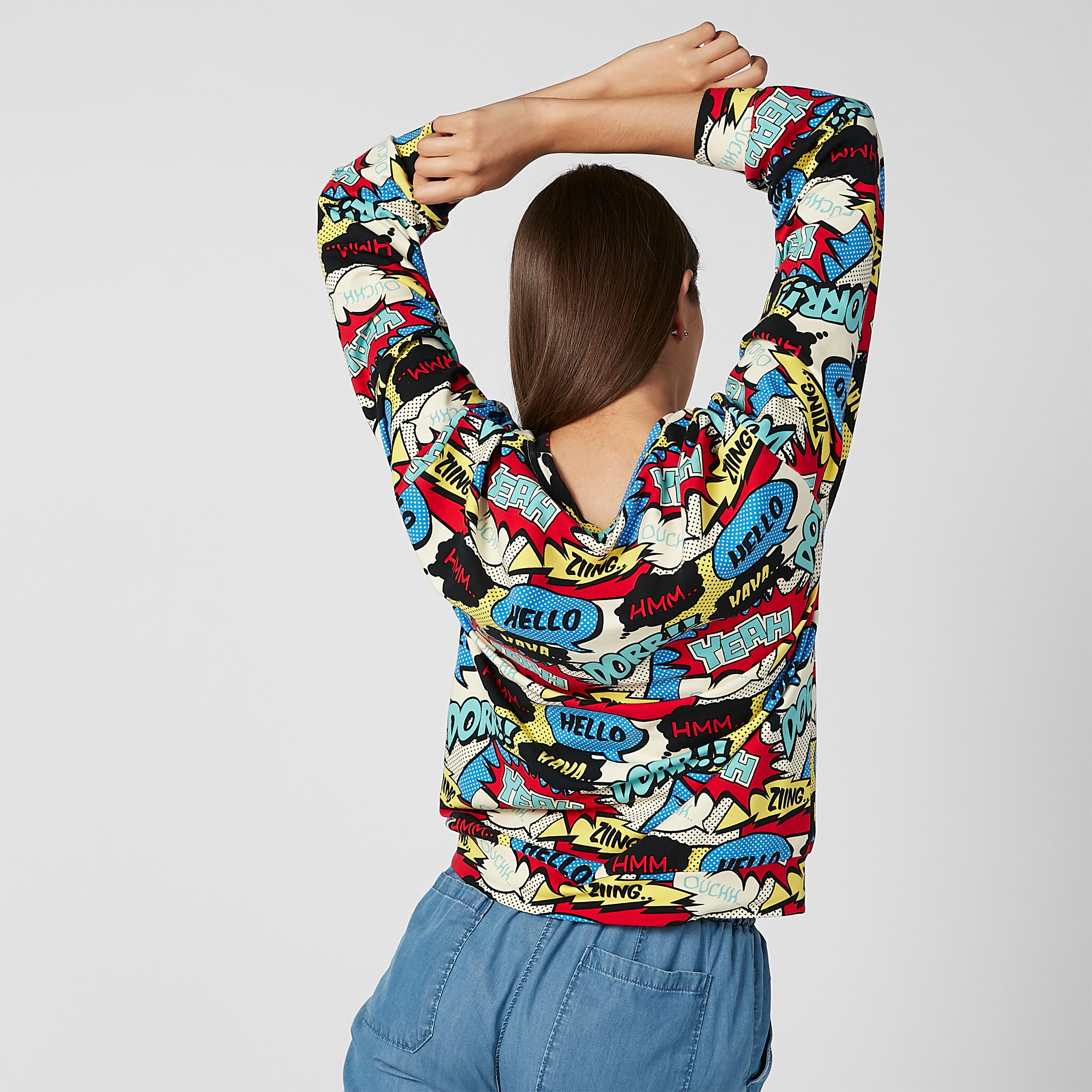 سويت شيرت بياقة مستديرة وأكمام طويلة وطبعات-women-winterwear-hoodiesandsweatshirts-sweatshirts-image-4
