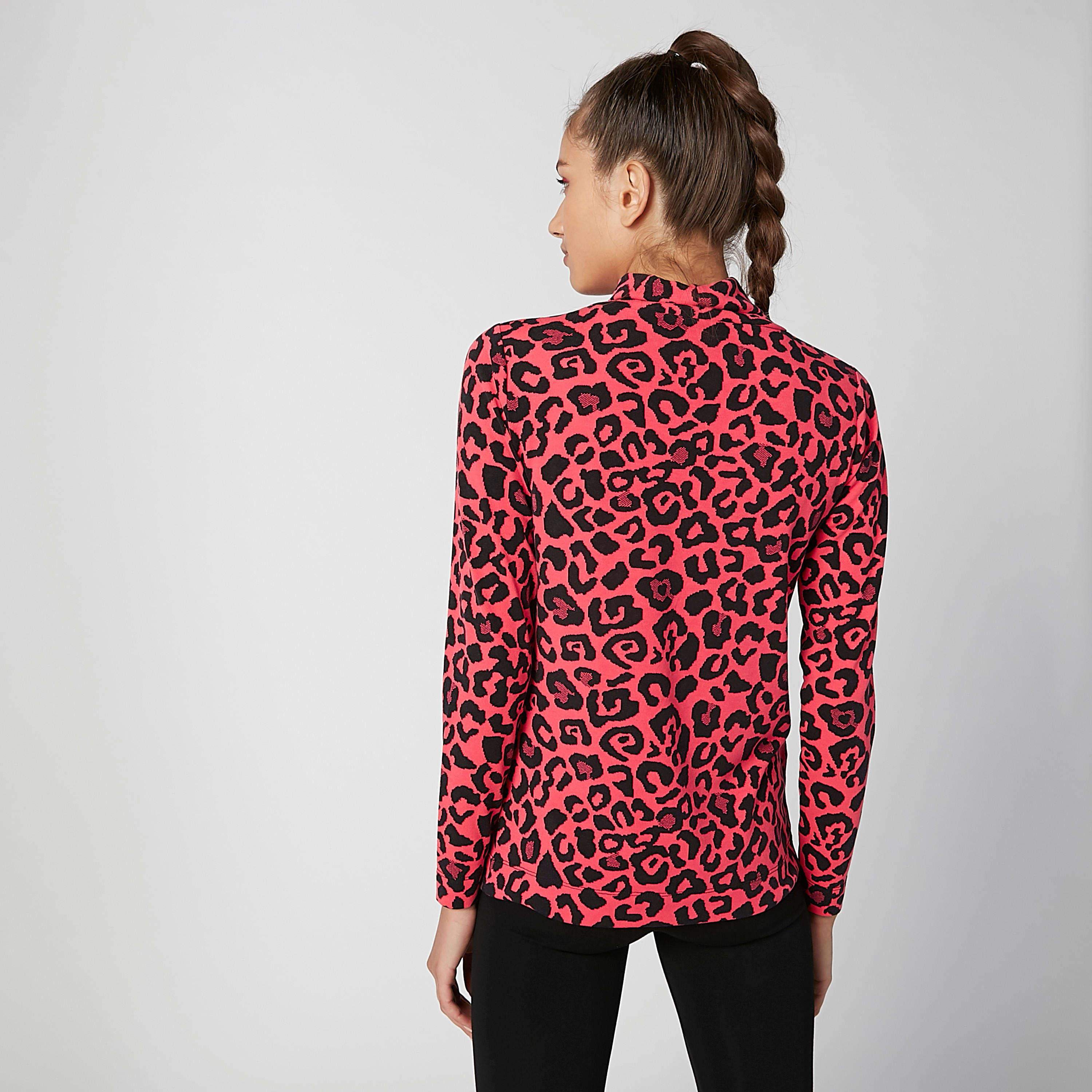 Printed Top with High Neck and Long Sleeves-women-clothing-shirtsandblouses-blouses-image-4